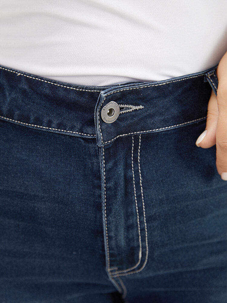 Skinny Very Stretchy High Rise Dark Wash Ankle Jeans