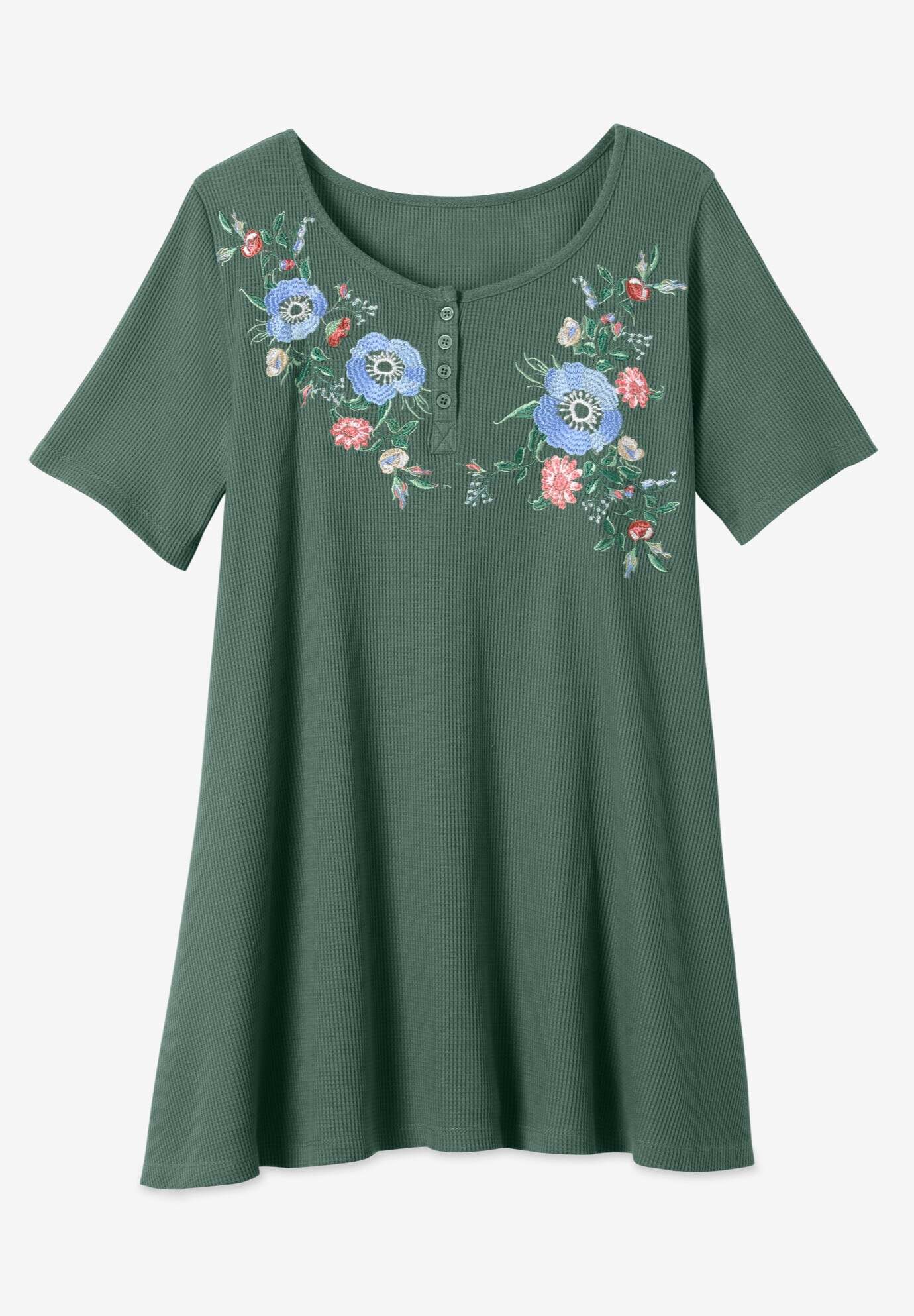 Embroidered Thermal Tunic