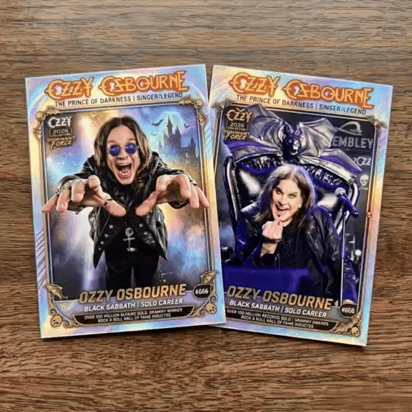 🤘 Ozzy Osbourne 2026 Holographic Trading Card Prince of Darkness!🦇