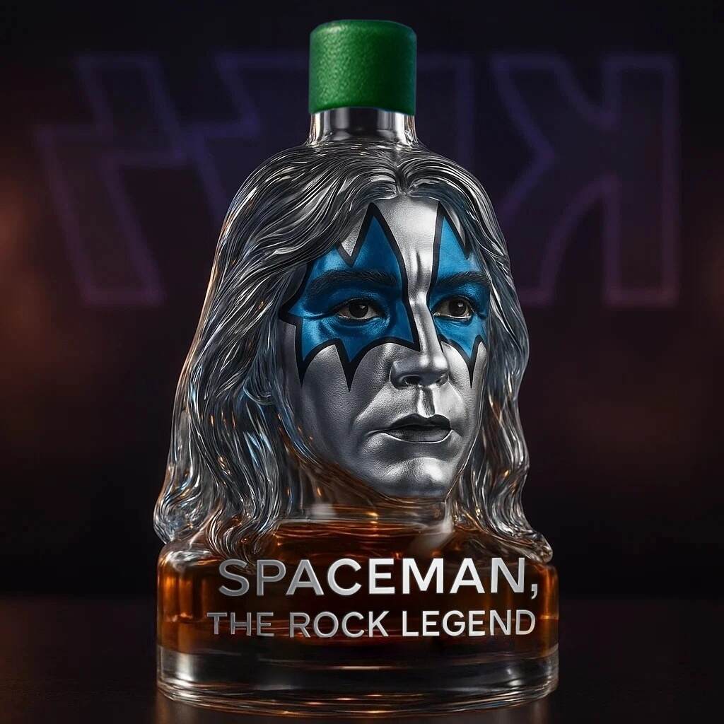 Ace Frehley Spaceman Whisky Bottle