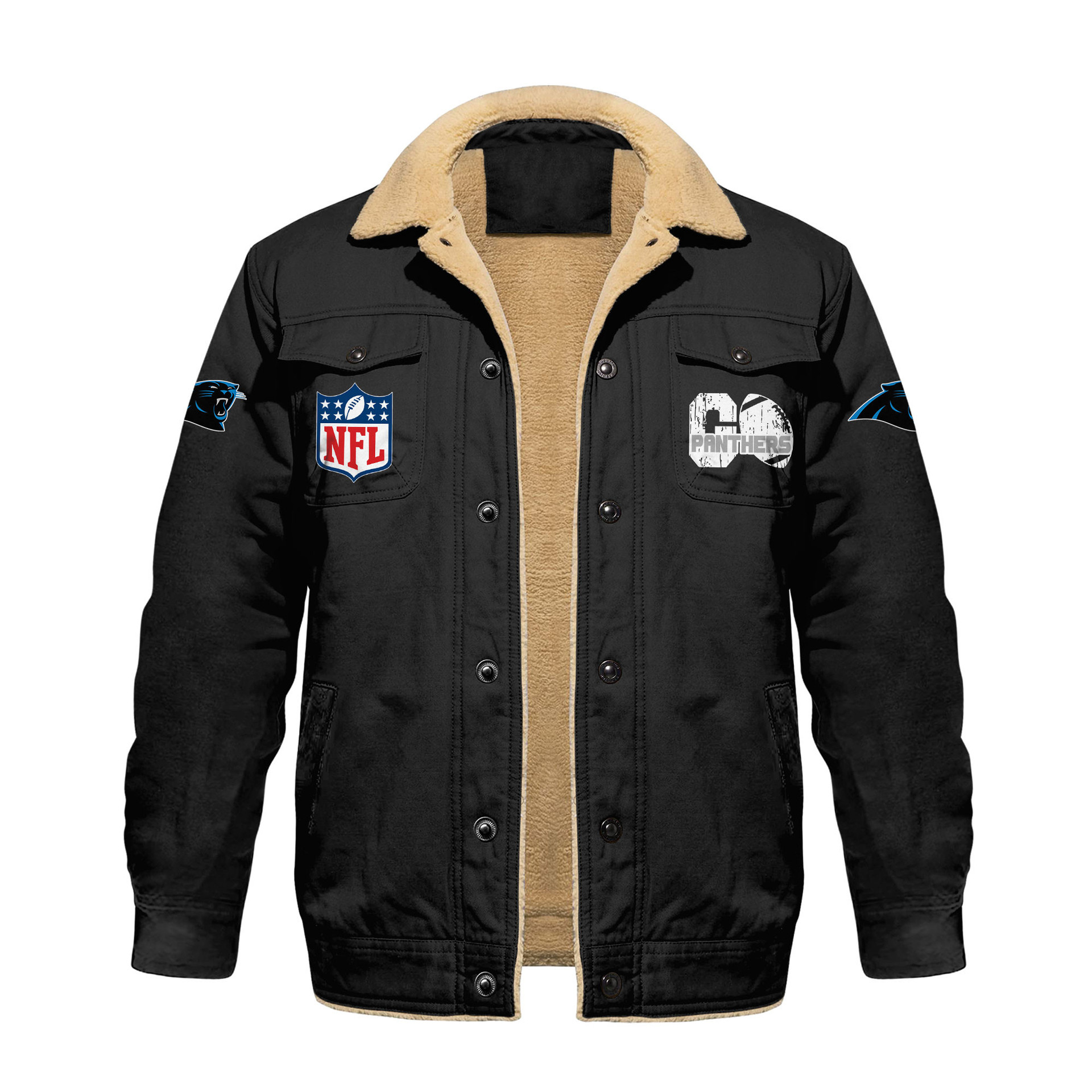 Carolina Panthers | Premium NFL 2D Cargo Fleece Jacket HY