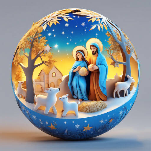 Nativity Ball Christmas Decor