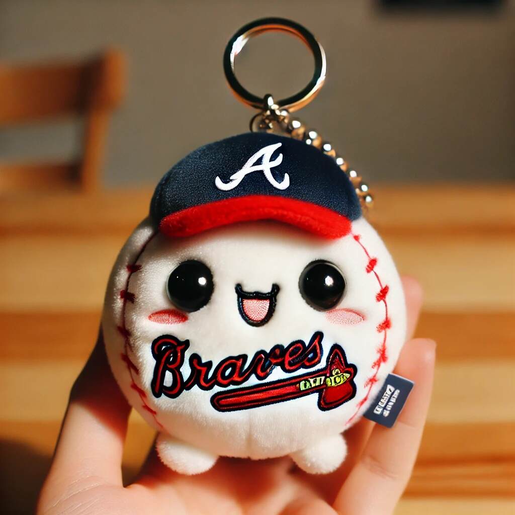 Baseball Plush Keychain