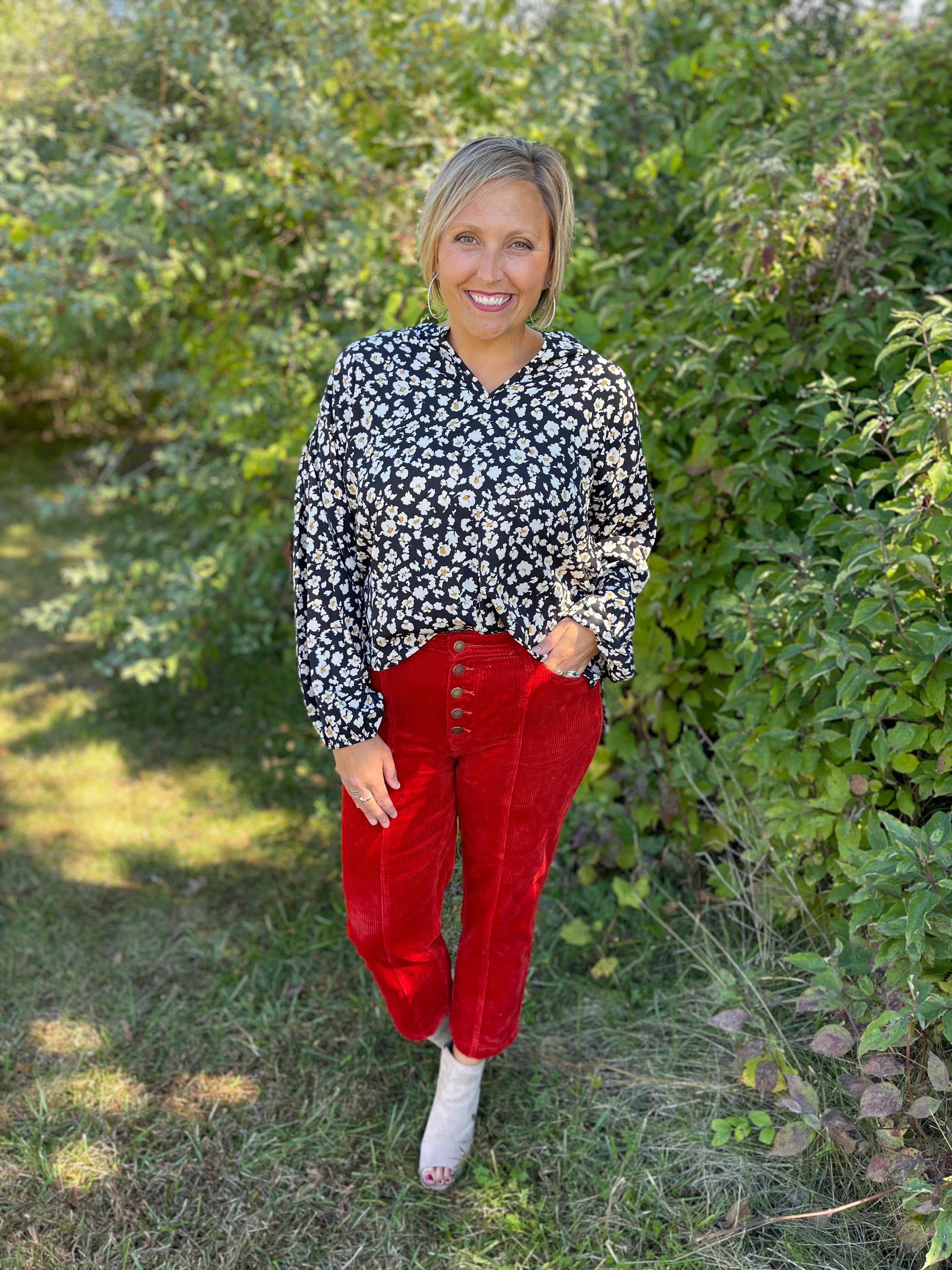 Plus/Reg Spice Up Your Life Corduroy Pants