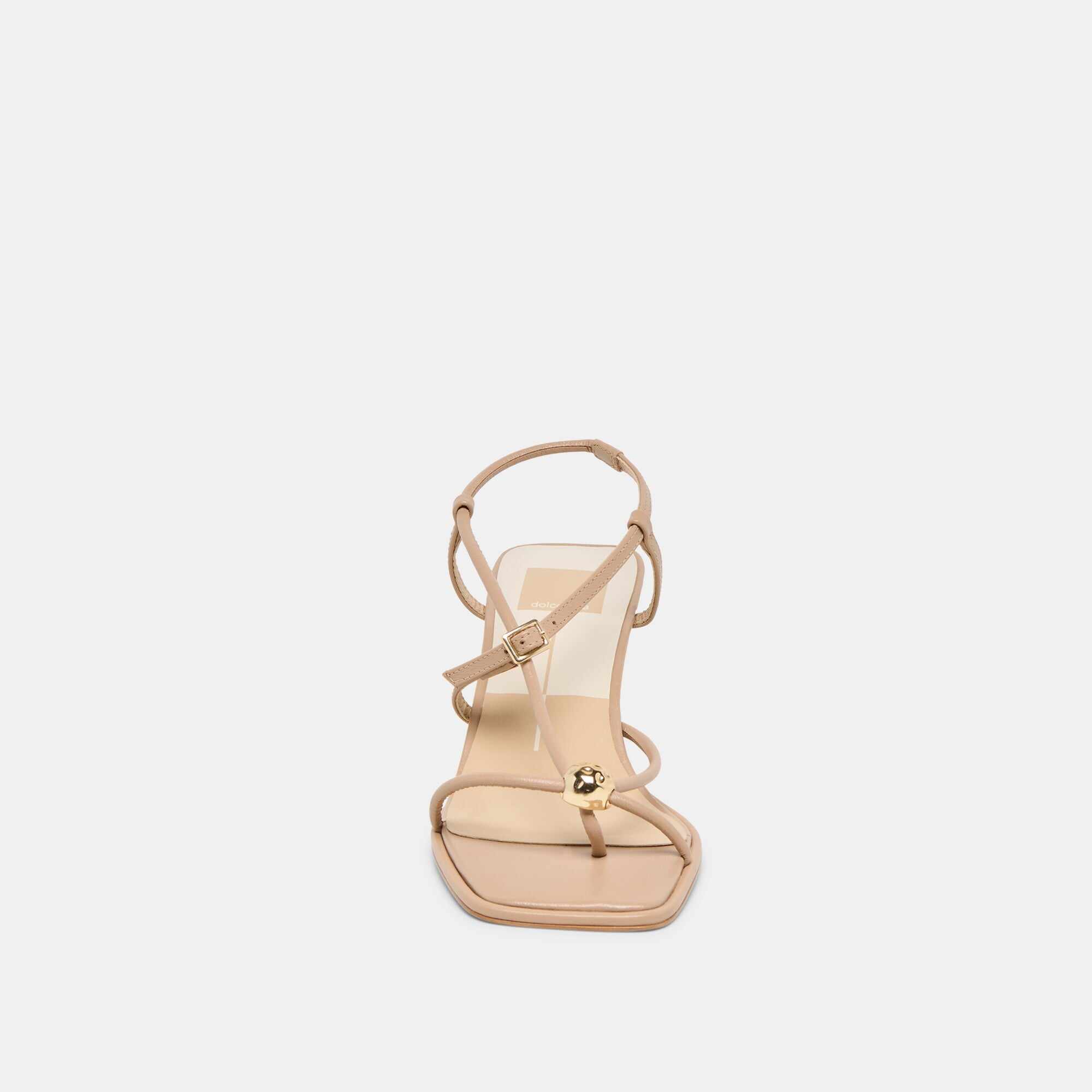 MYLEE WIDE HEELS LIGHT TAN LEATHER