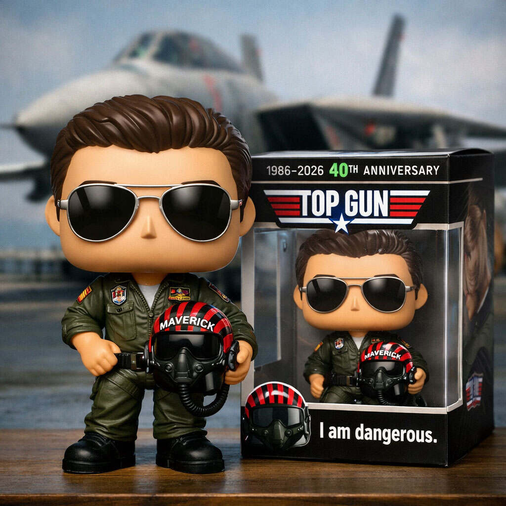 Top Gun 40th Anniversary (1986-2026) Maverick Collectible Figure – “I Am Dangerous.”