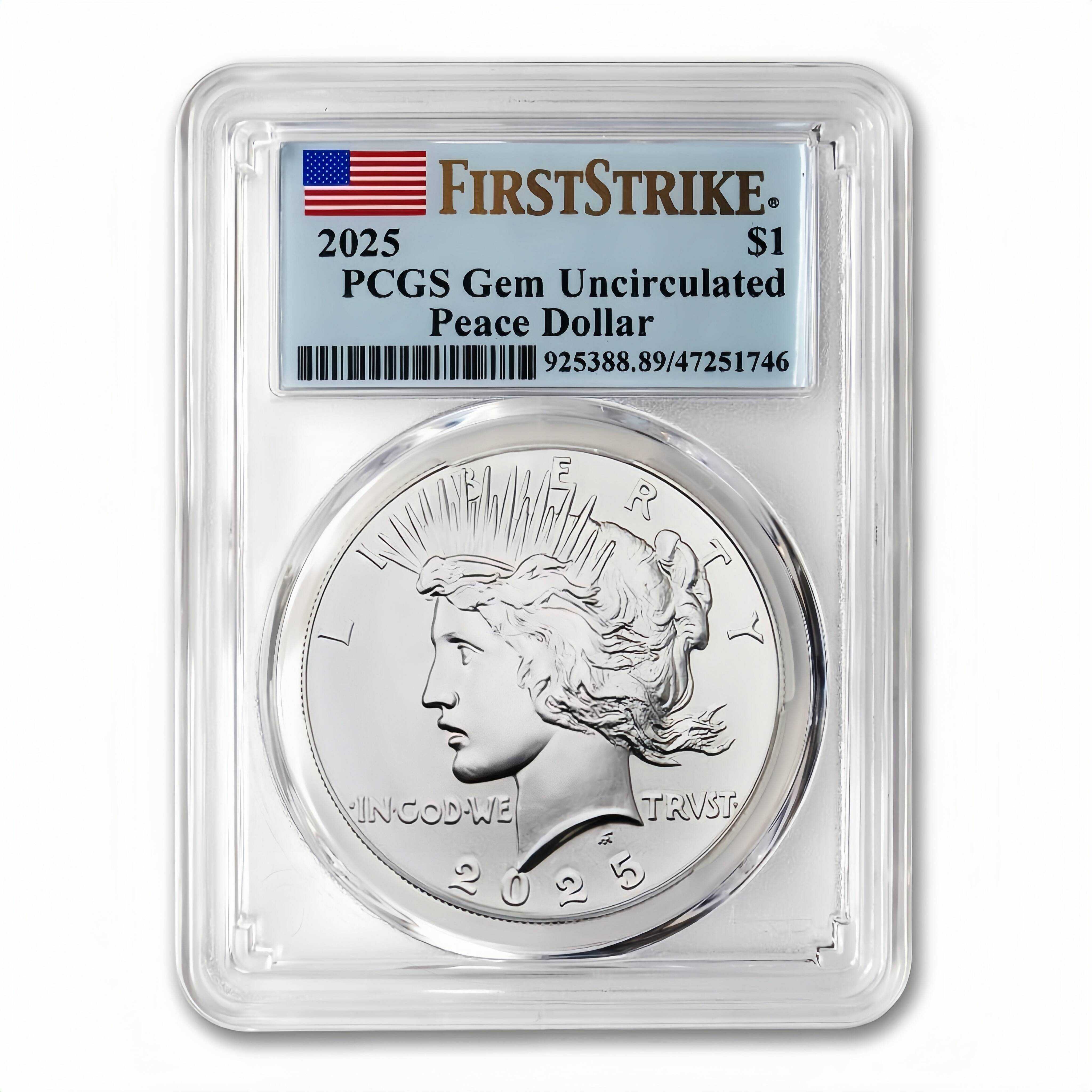 1 Oz 2025 Peace Silver Dollar –  Limited Release • Limited-Time Factory Price