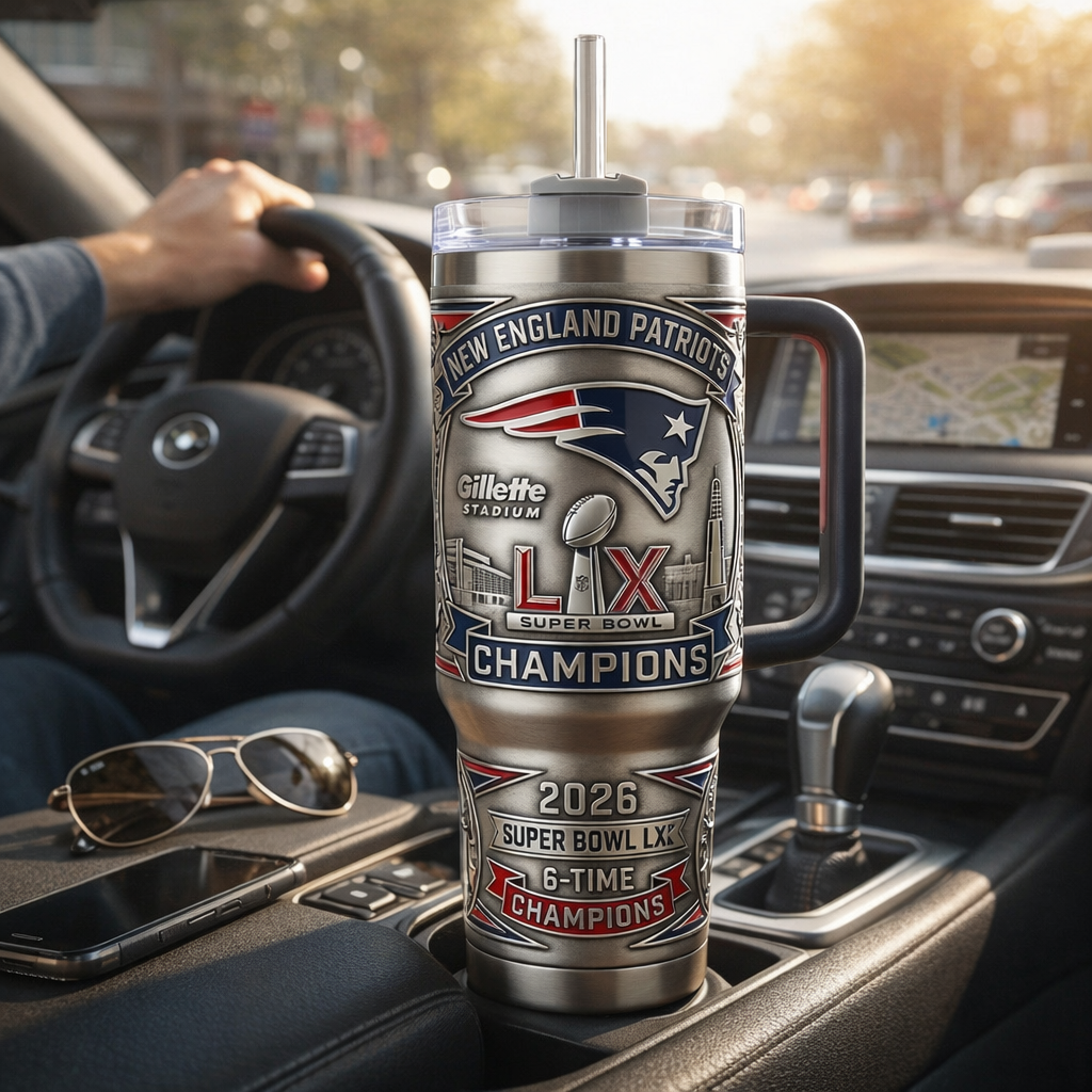 New England Patriots 2026 Super Bowl Championship Tumbler