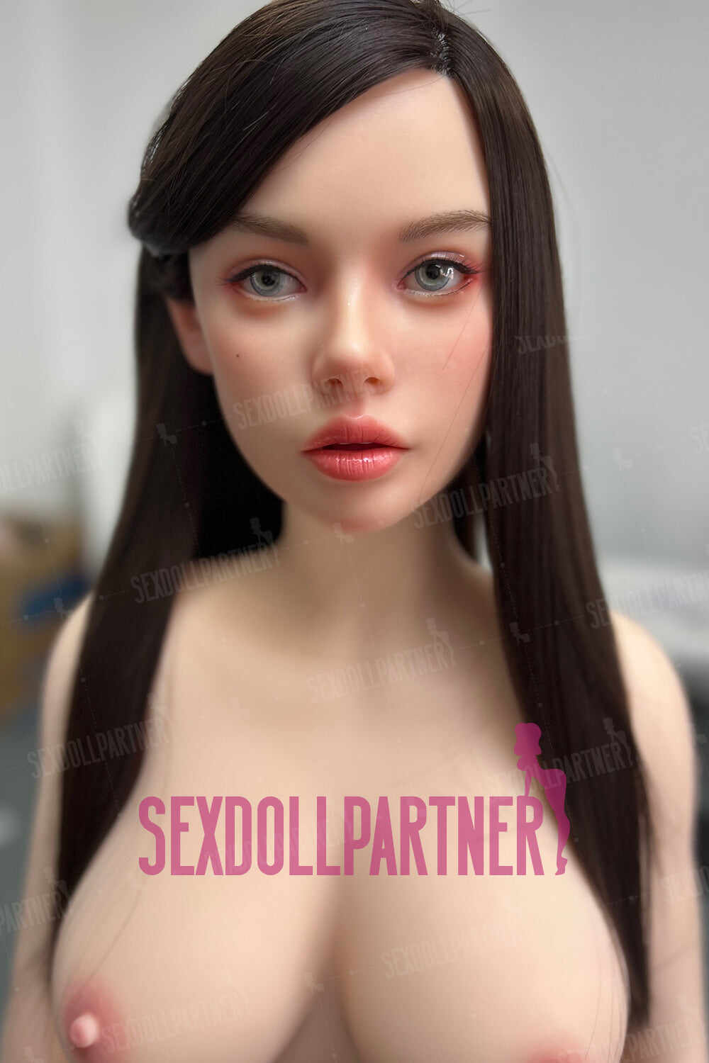 EU Stock - RIDMII Unique Design Fiora 5ft38/ 164cm 1130E ROS Soft Silicone Head + TPE Body Real-looking Female Blowjob Sex Doll Free 2nd Head