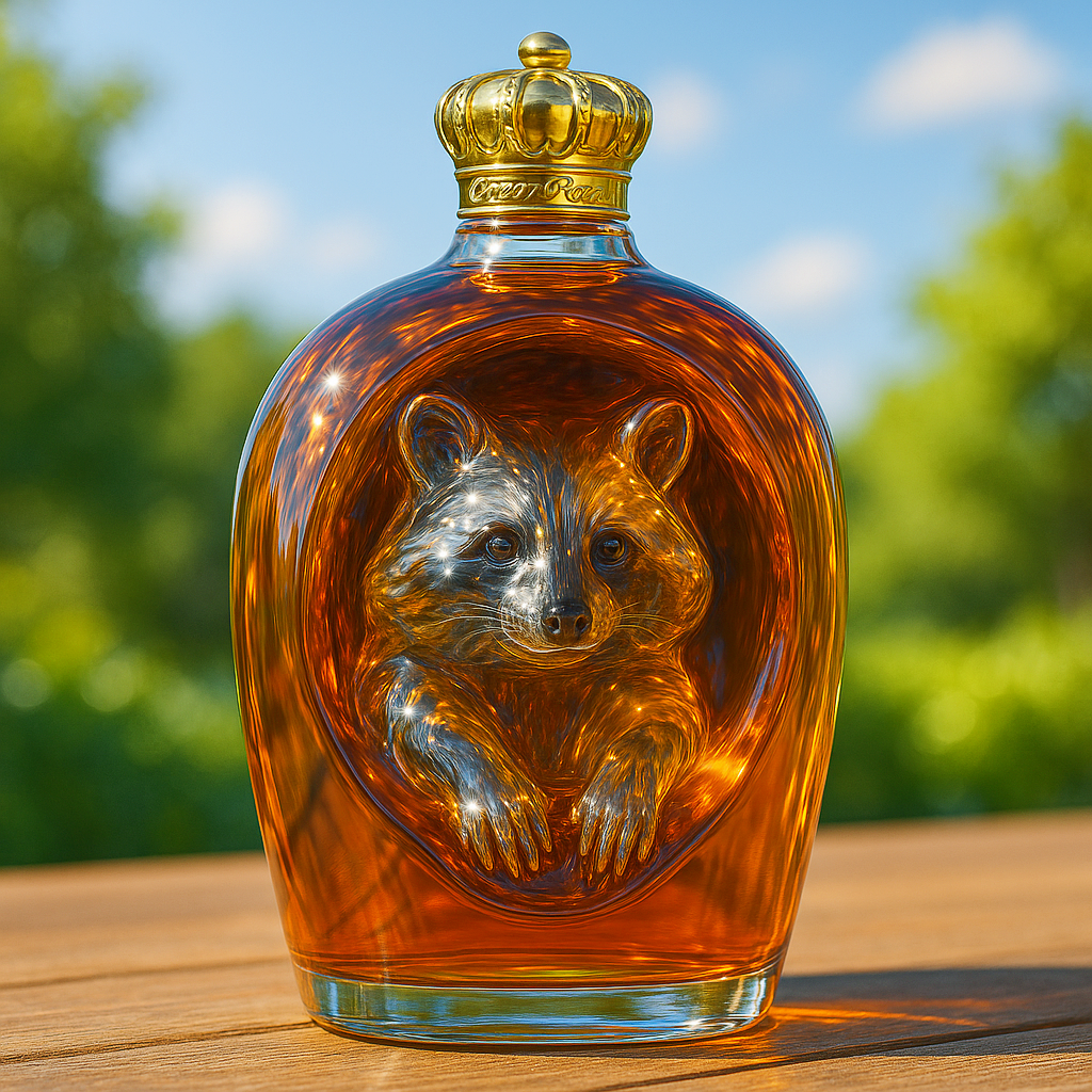 Raccoon Limited Edition Whiskey Bottle