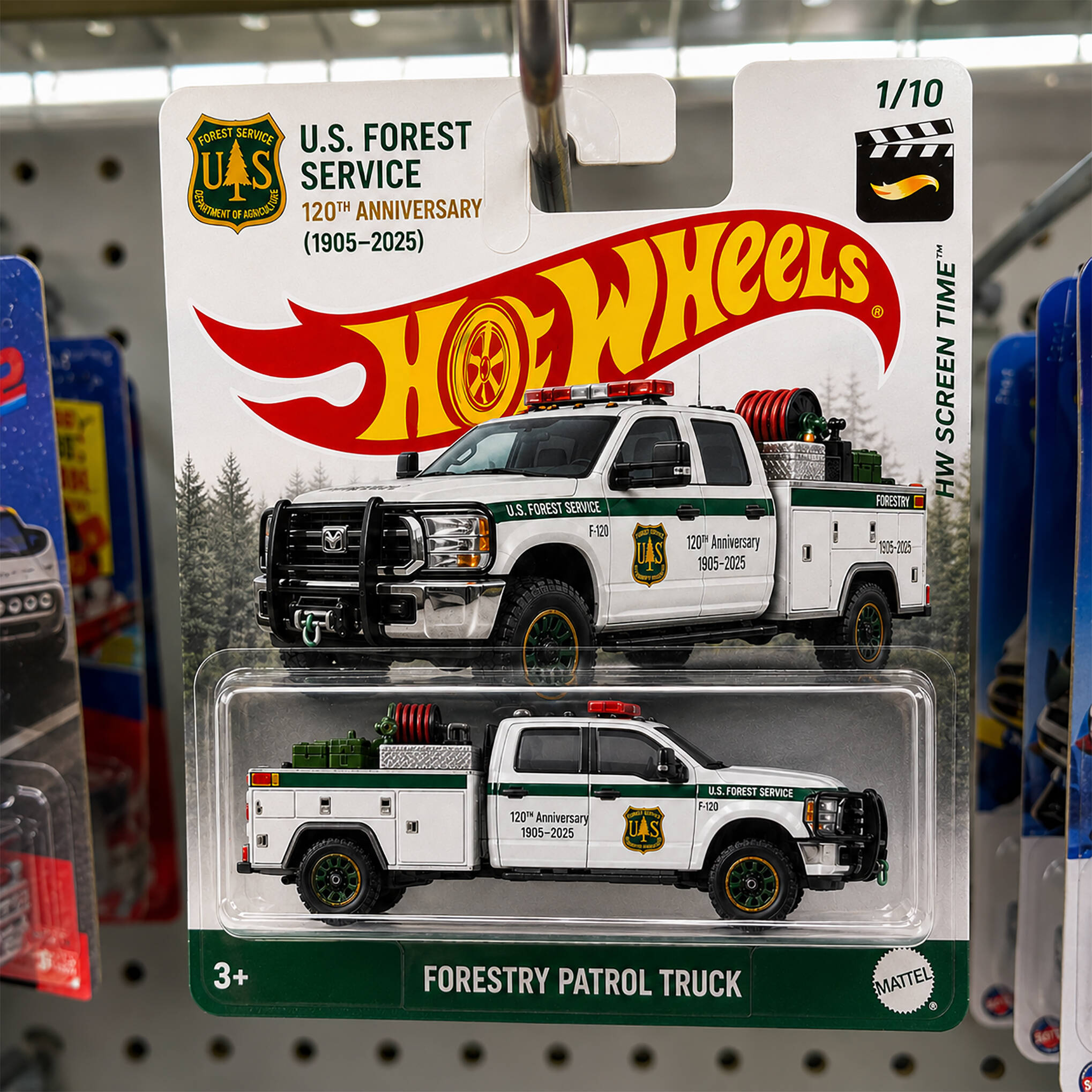 Hot Wheels USFS 120th Anniversary Forestry Patrol Truck