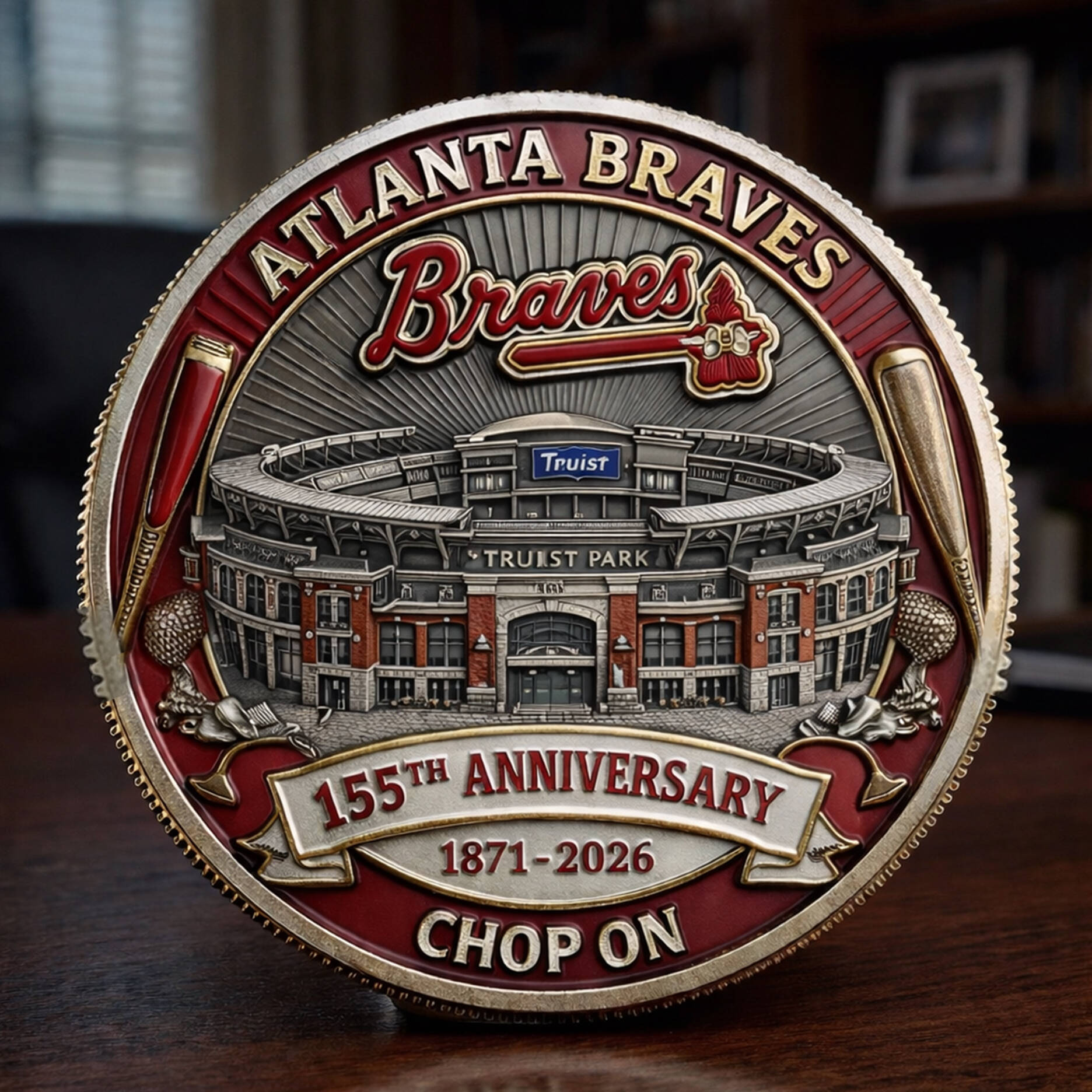 Braves 155th Anniversary (1871-2026) Collectible Coin