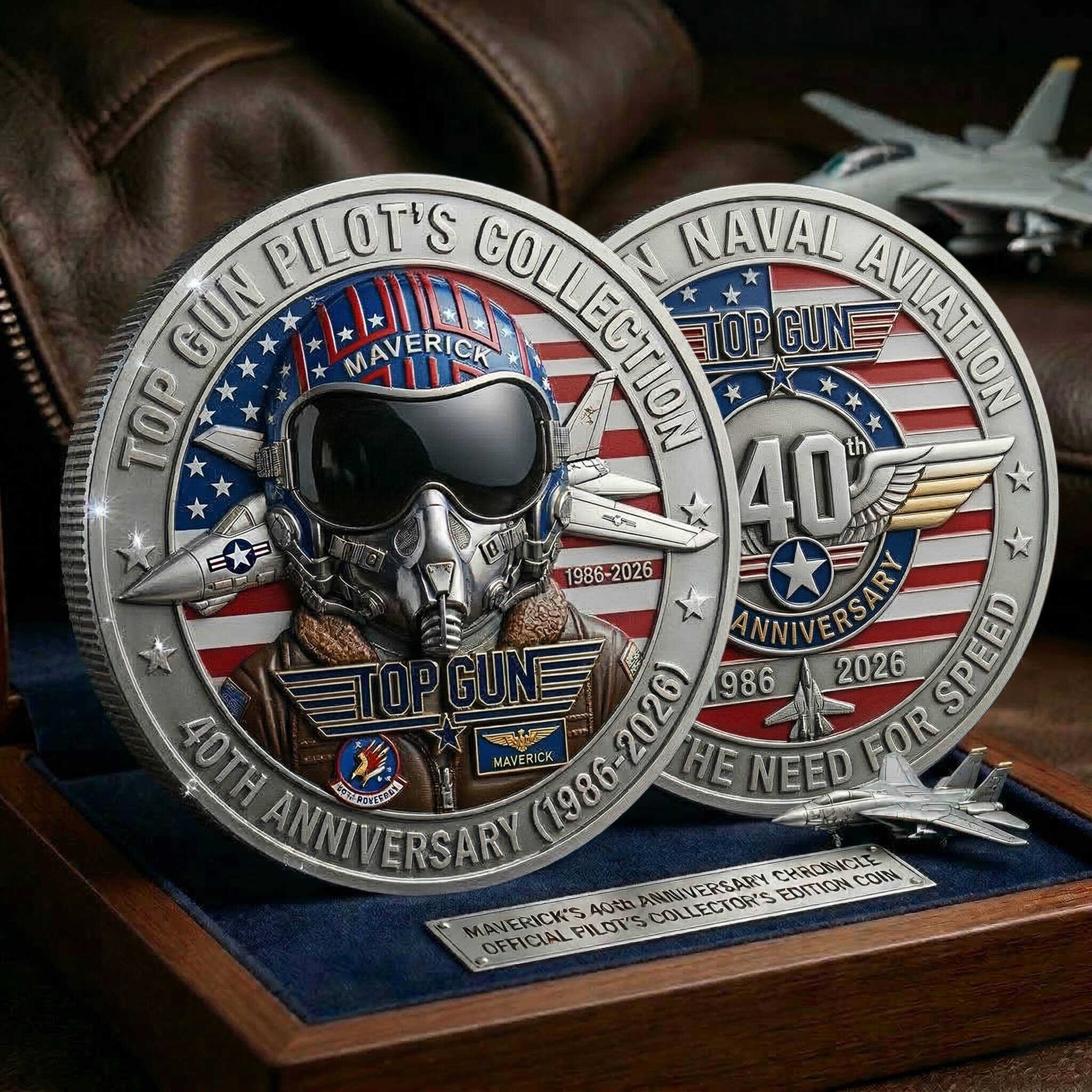Top Gun 40th Anniversary Maverick Pilot Legacy Coin