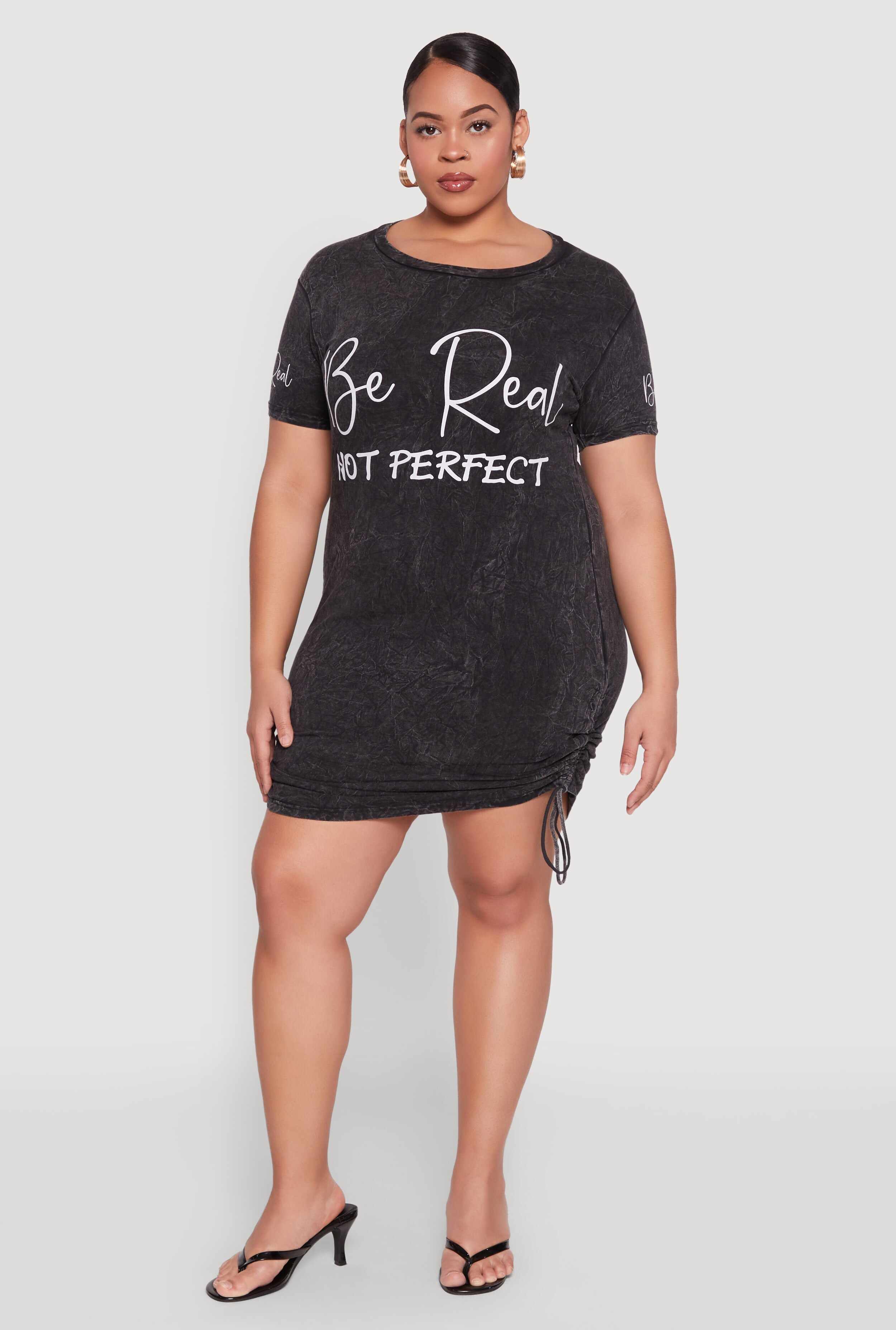 Plus Size Mineral Wash Be Real Not Perfect Dress