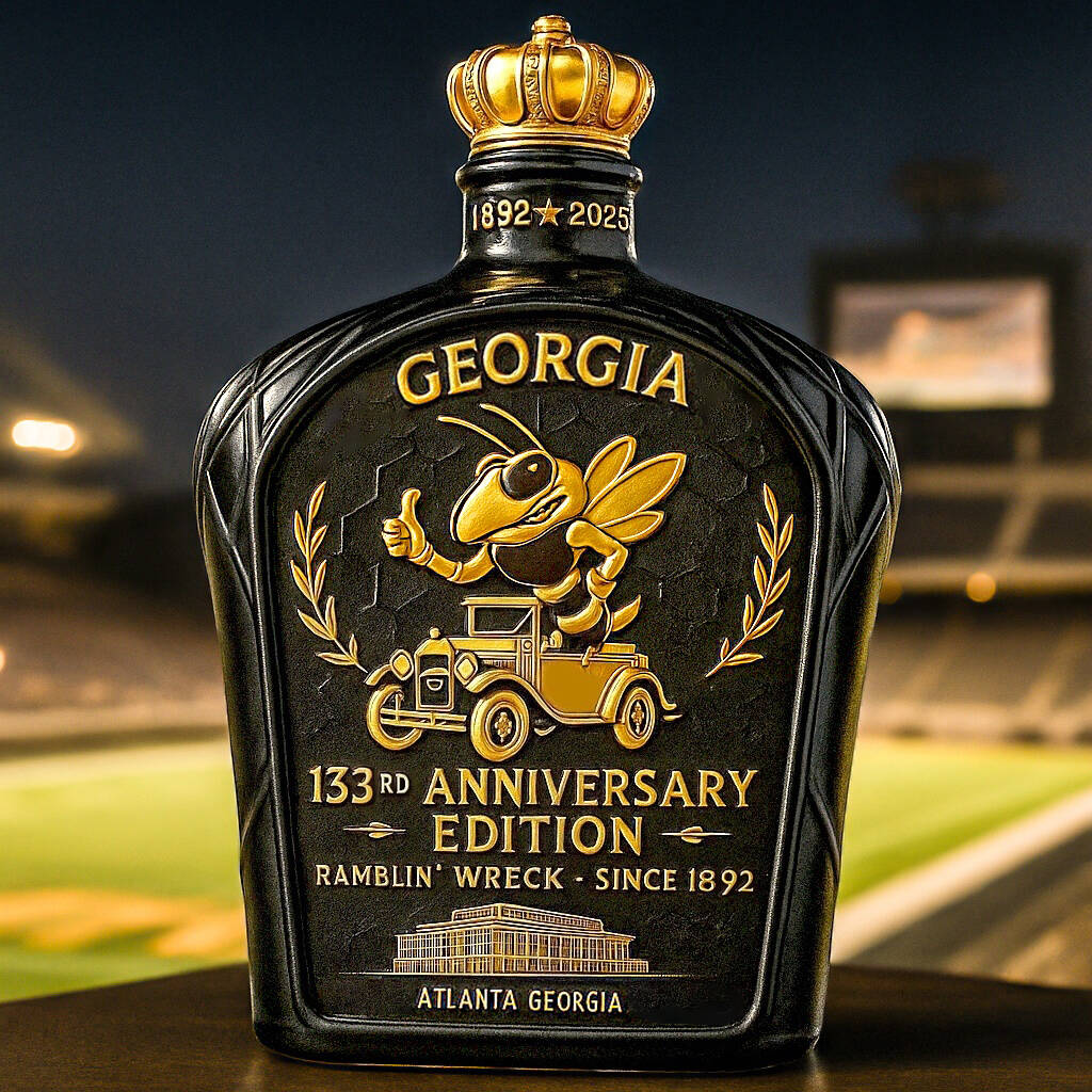 Georgia 133rd Anniversary Whiskey Bottle