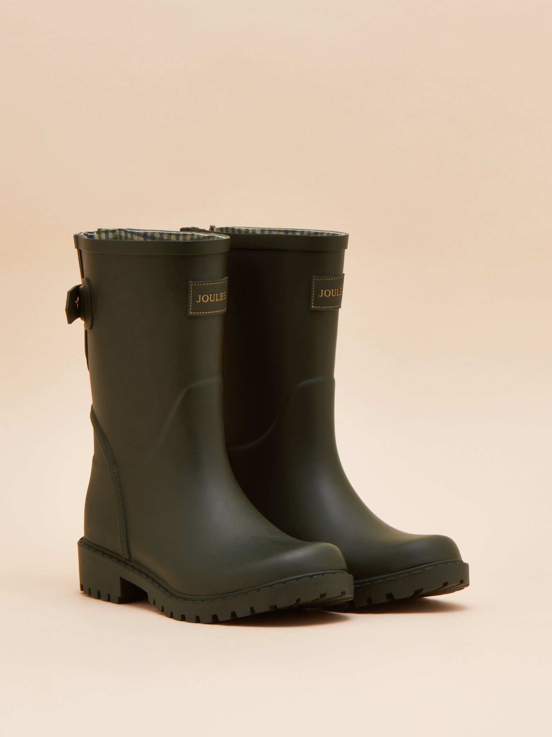 Wistow Black Adjustable Mid Calf Wellies