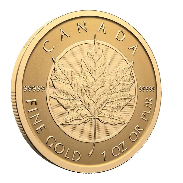 2025 1 Oz Gold Coin $200 Canada—PUREST MAPLE LEAF