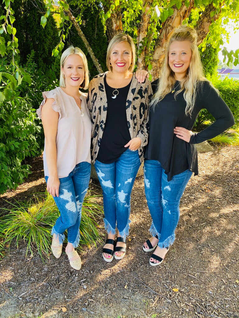 PLUS/REG  Fall into Fray Skinnies