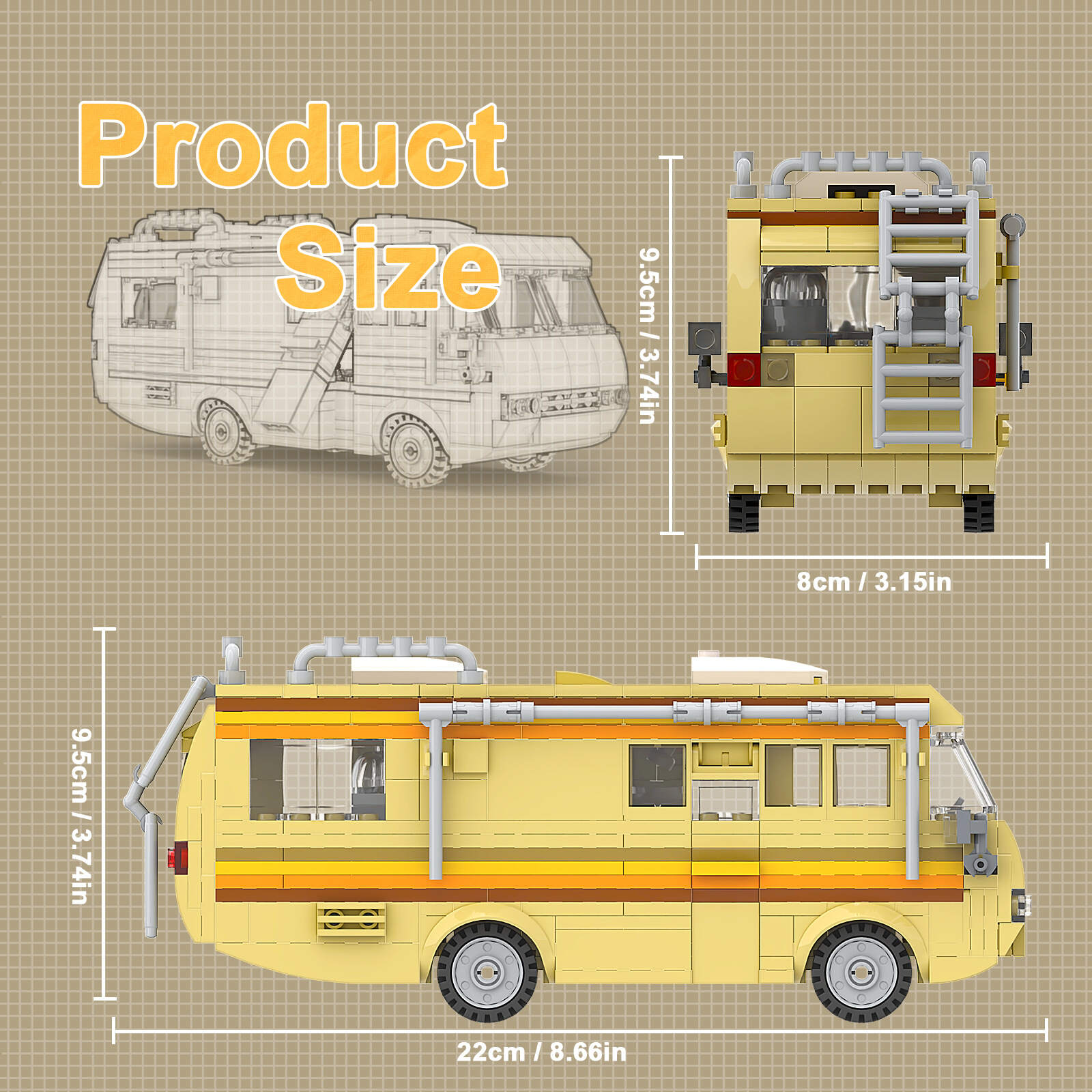 Breaking Bad RV Van Building Block Set