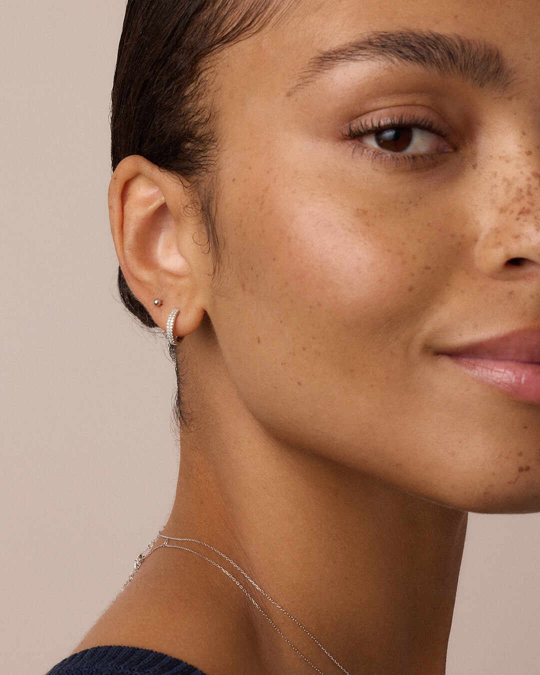 14k Gold Newport Flat Back Studs