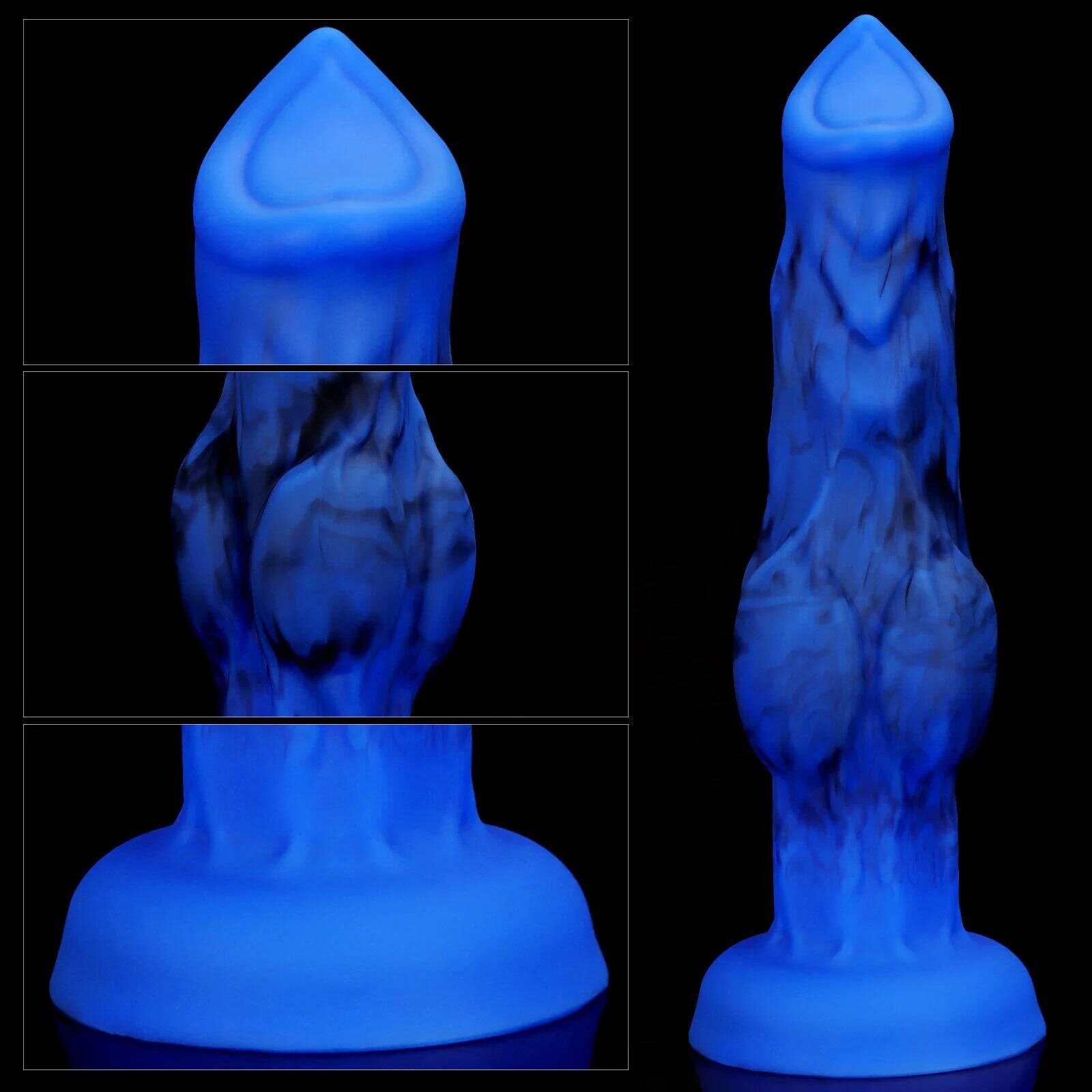 Silicone Dog Knot Dildo - Realistic Fantasy Toy for Women & Men