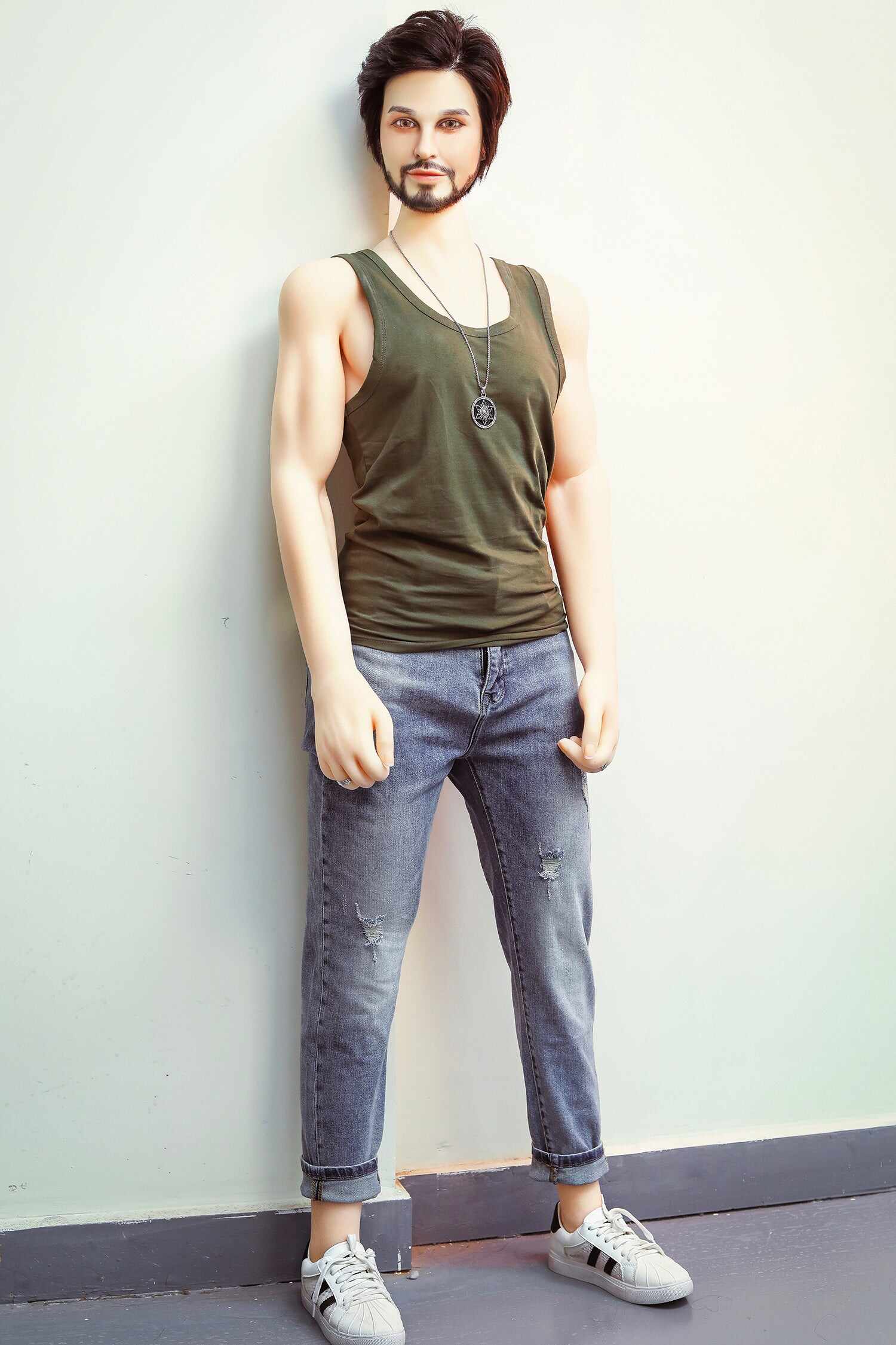 Ambrose 5ft31 / 162cm Silicone Head TPE Body Realistic Hot Male Sex Doll With Abs