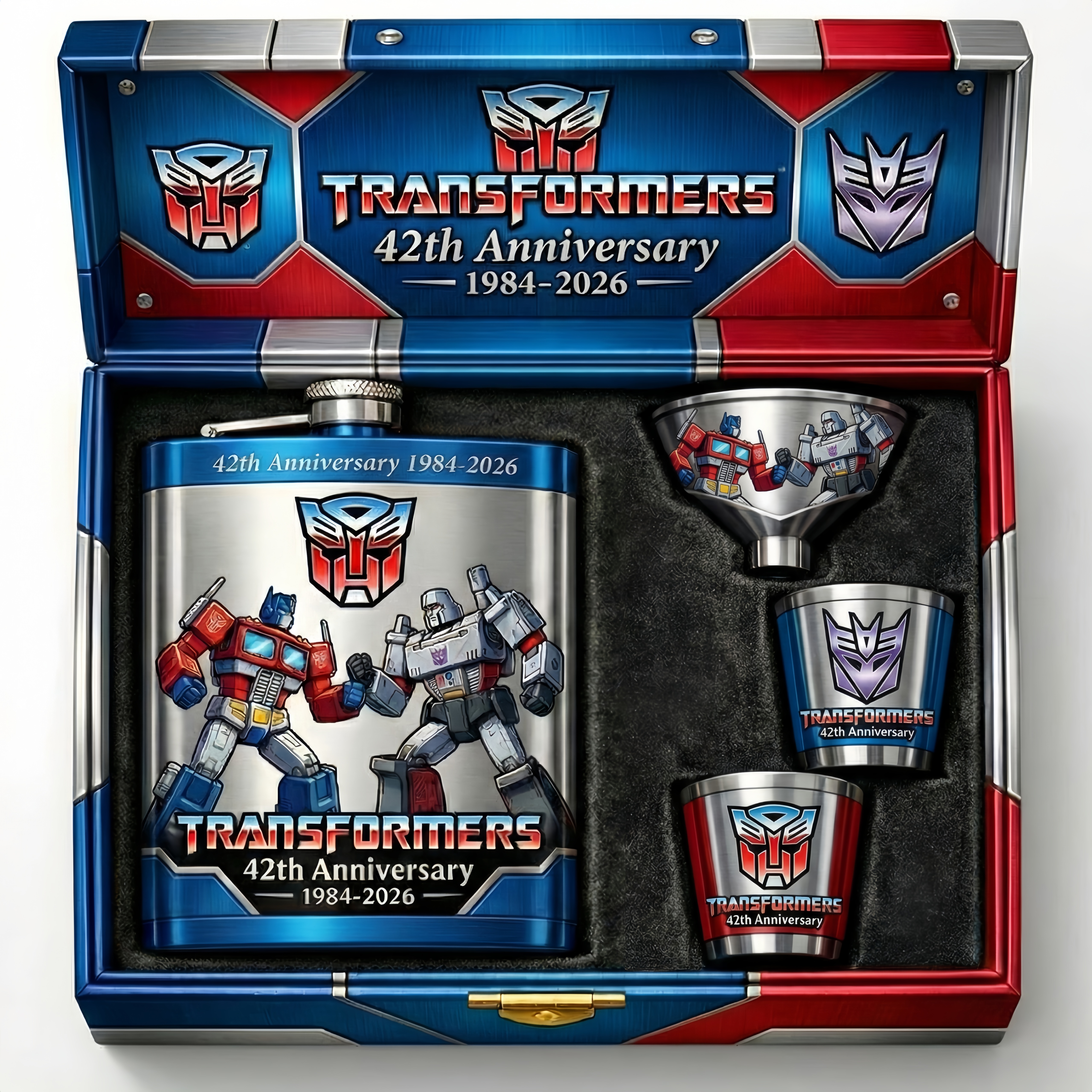 Transformers 42nd Anniversary Flask Gift Set
