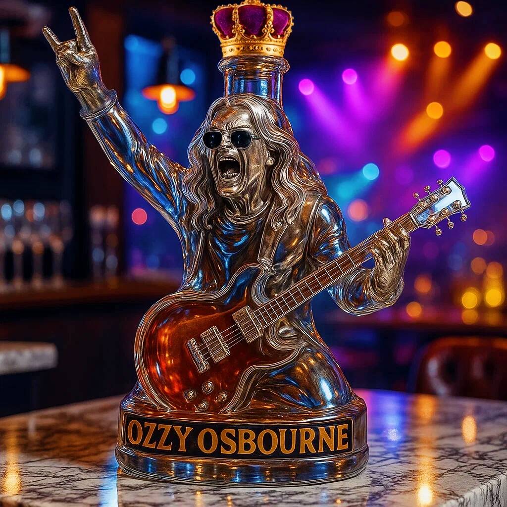 Ozzy Osbourne Final Tour Memorial Whiskey Bottle