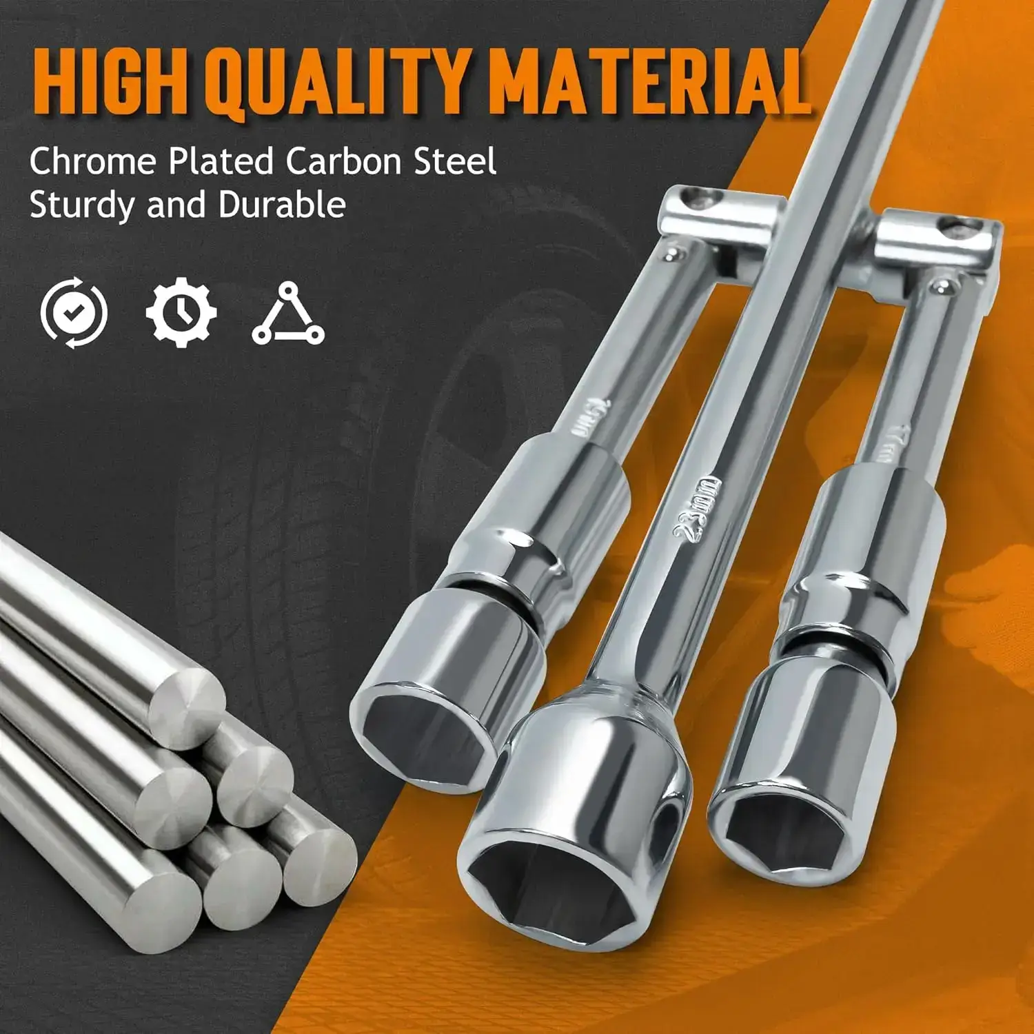 3 Ton Low Profile, Heavy-Duty Steel Racing Floor Jack with Dual Pistons Quick Lift Pump, with Lug Wrench Lifting Range 3.35\