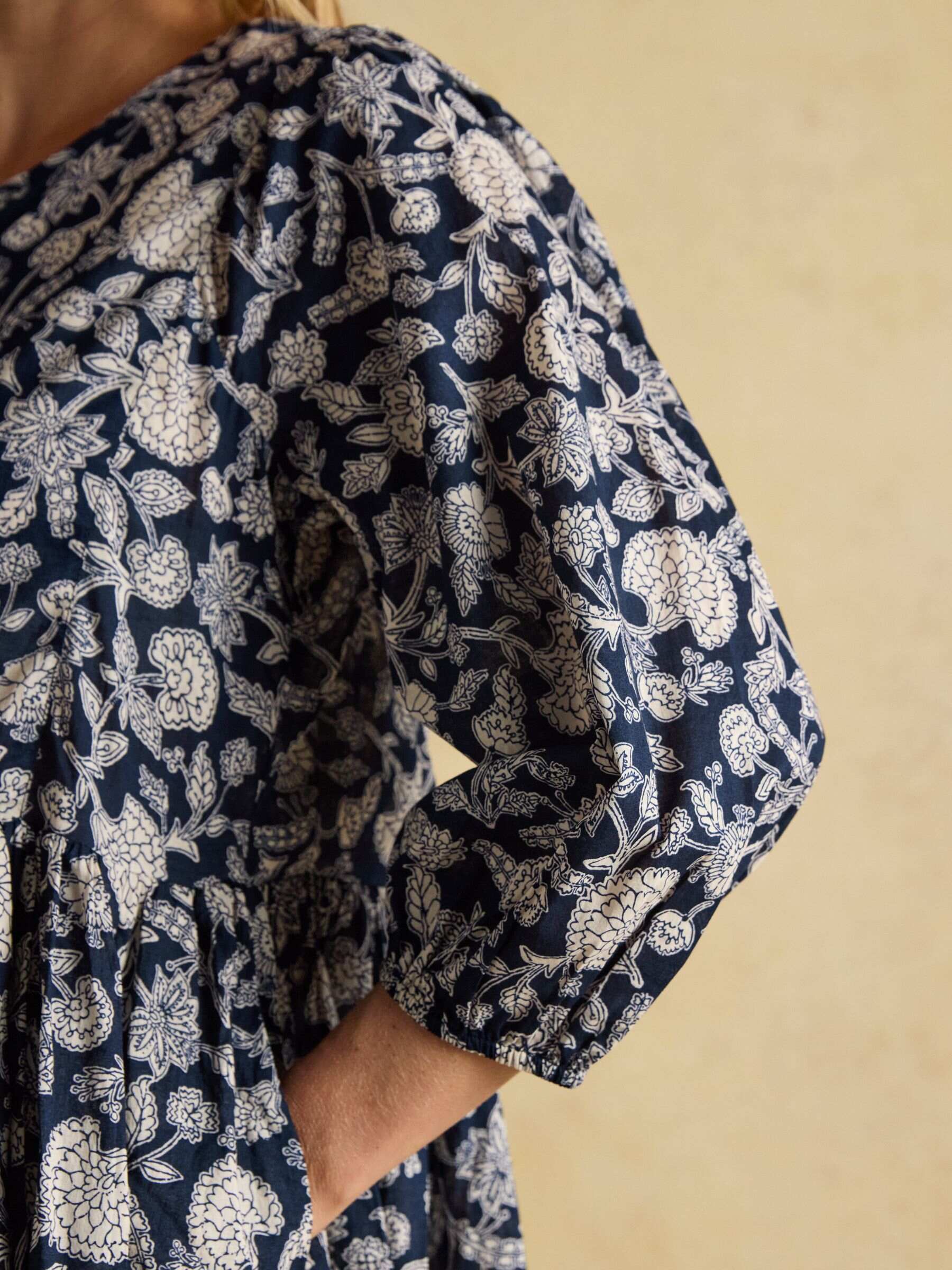 Nelly Navy Tie Front Dress