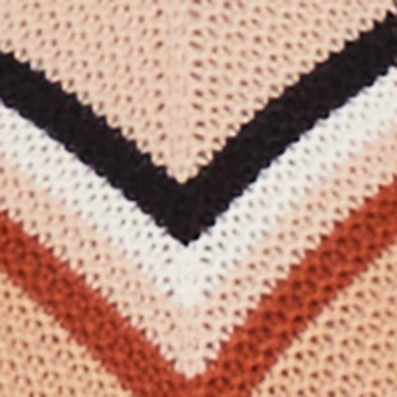Chevron Crochet Cropped Sweater