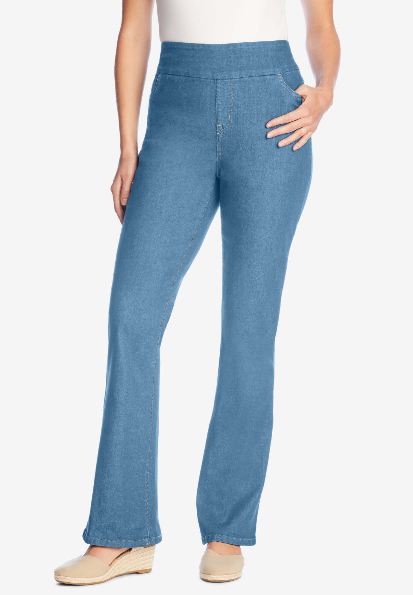 Flex-Fit Pull-On Bootcut Jean