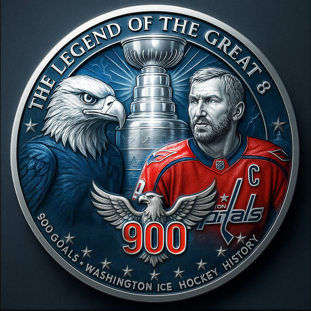 Alex Ovechkin 'The Great 8' 900 Goals Commemorative Coin