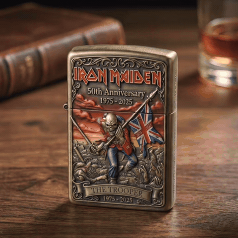 🎸 Iron Maiden 50th: The Trooper Legacy Lighter – Up The Irons! 🔥