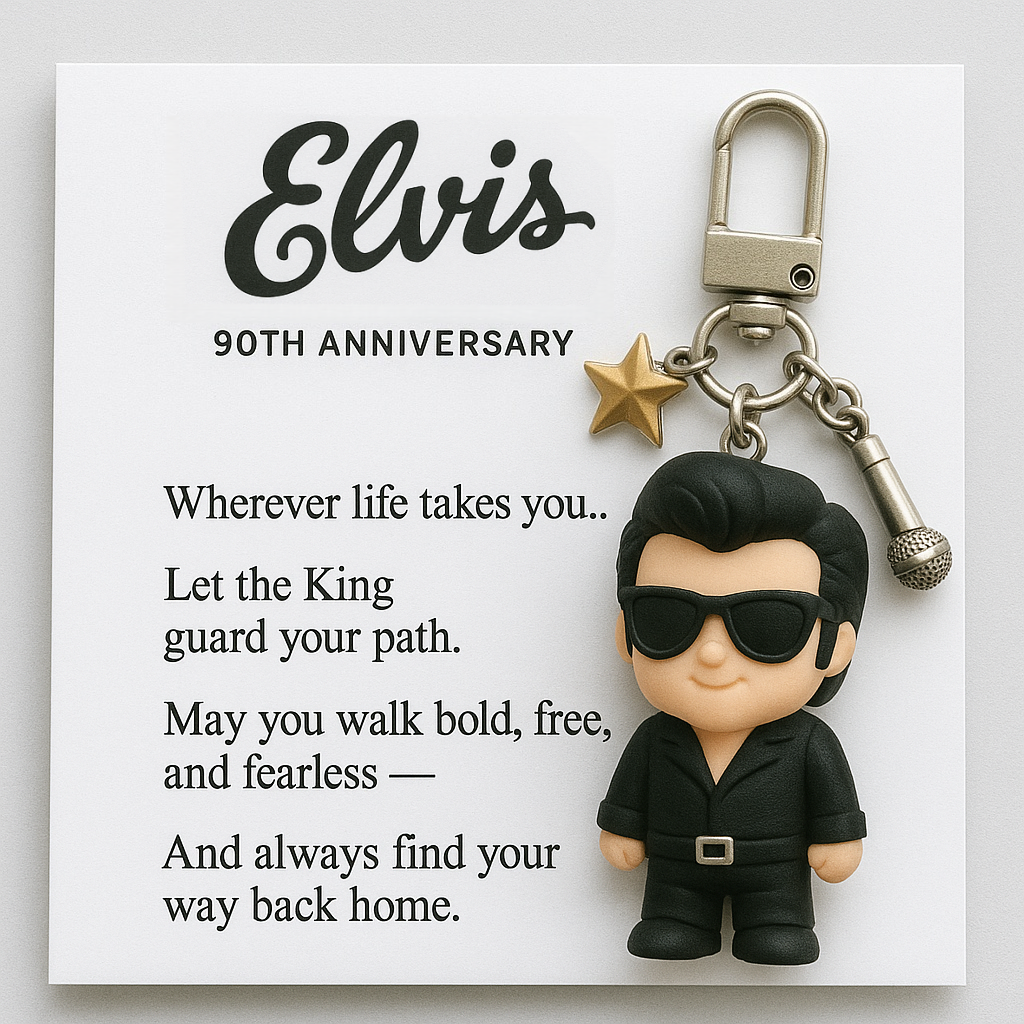 ✨ Elvis 90th Anniversary Keychain ✨