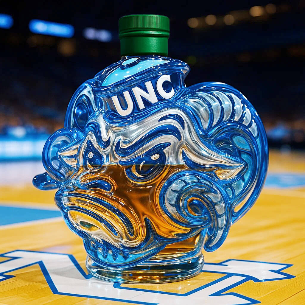 UNC Rameses Whisky Bottle