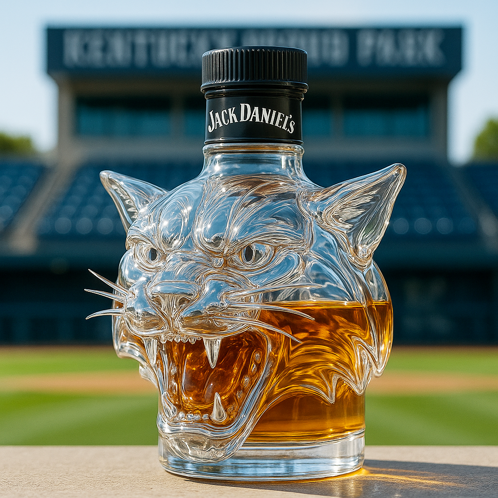 Kentucky Wildcat Whiskey Bottle