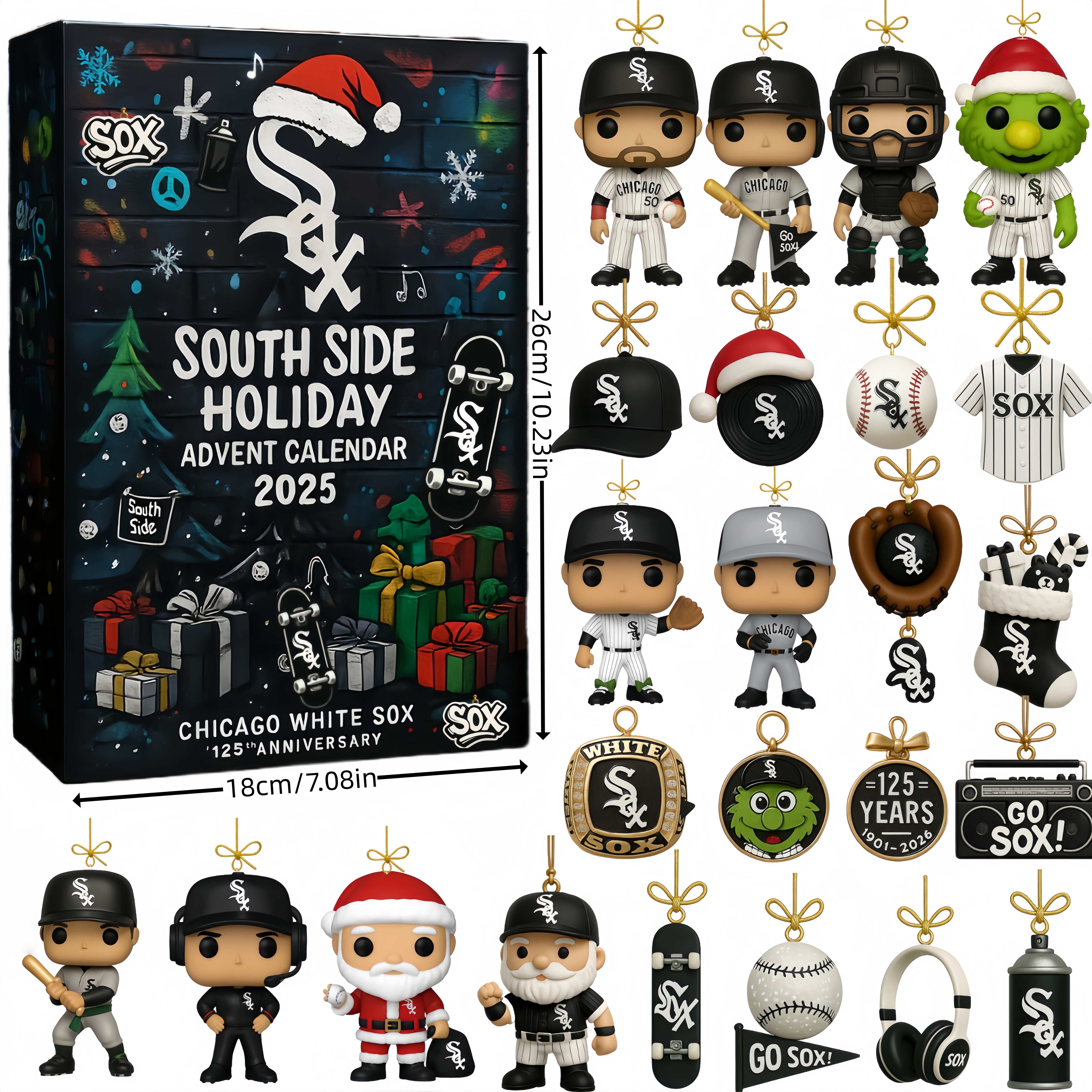 🎄⚾ South Side Holiday Advent Calendar 2025 · Chicago White Sox 125th Anniversary Edition