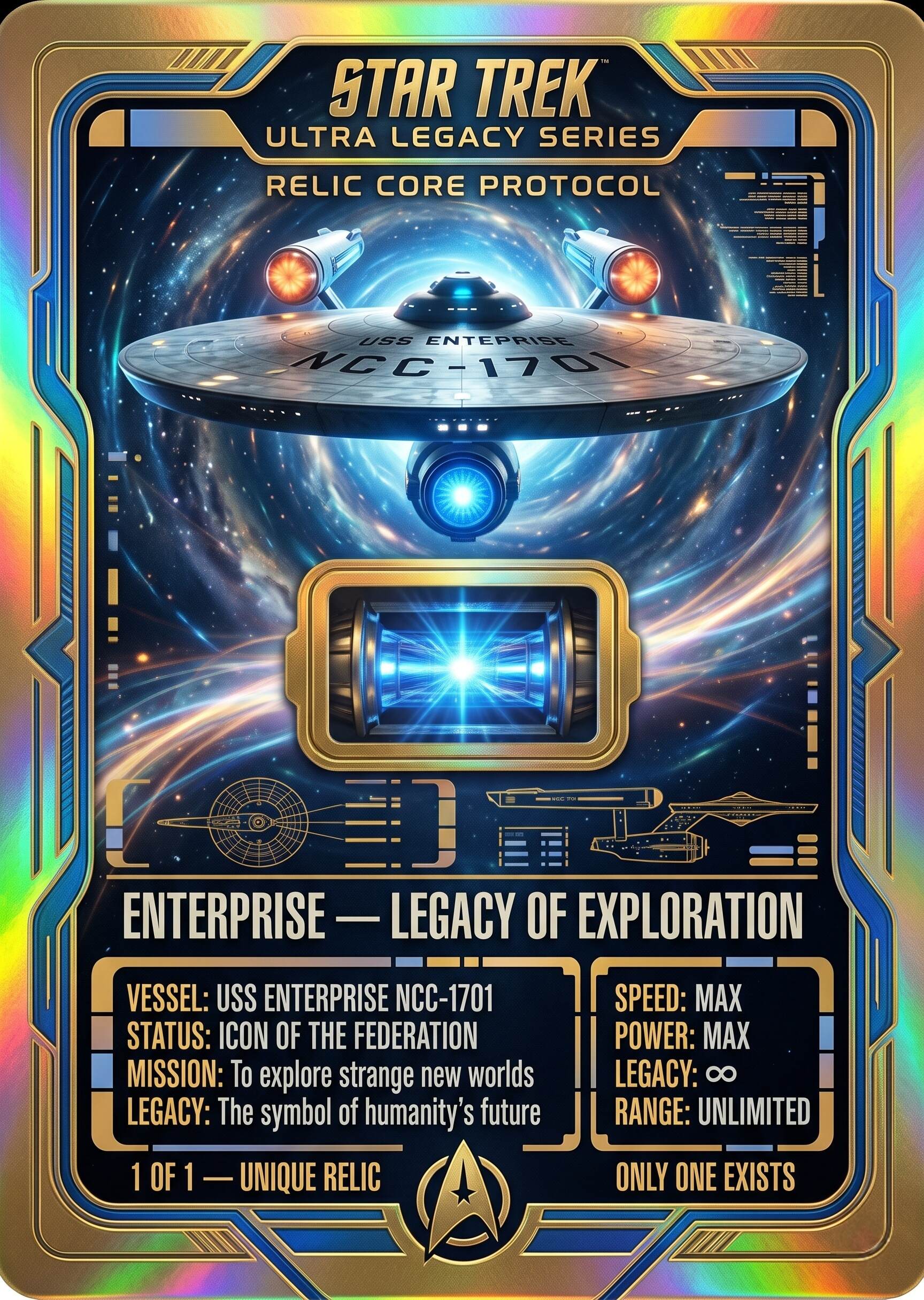 Star Trek 60th Anniversary Collector Card Box
