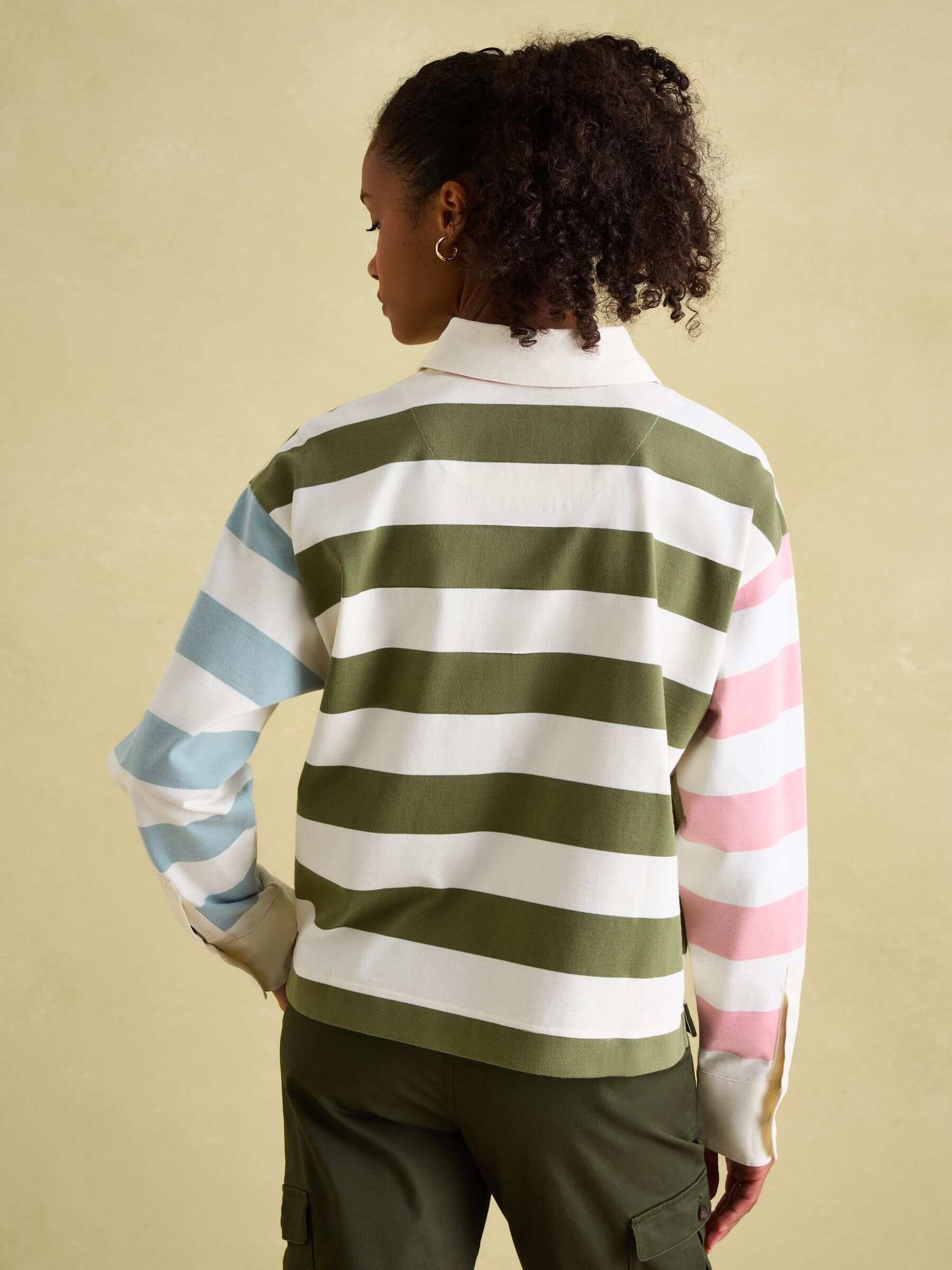 Lara Multi Boxy Fit Rugby Shirt