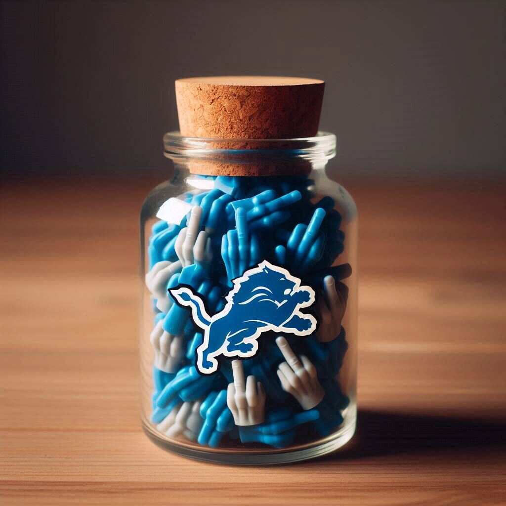 Funny Football Team Middle Finger Jar