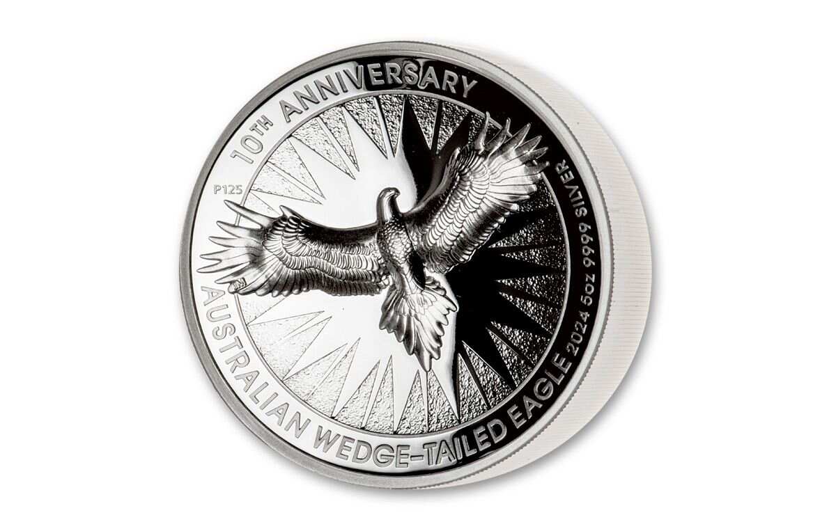 Australian Wedge-Tailed Eagle 10th Anniversary 2024 $8 5oz Silver Proo