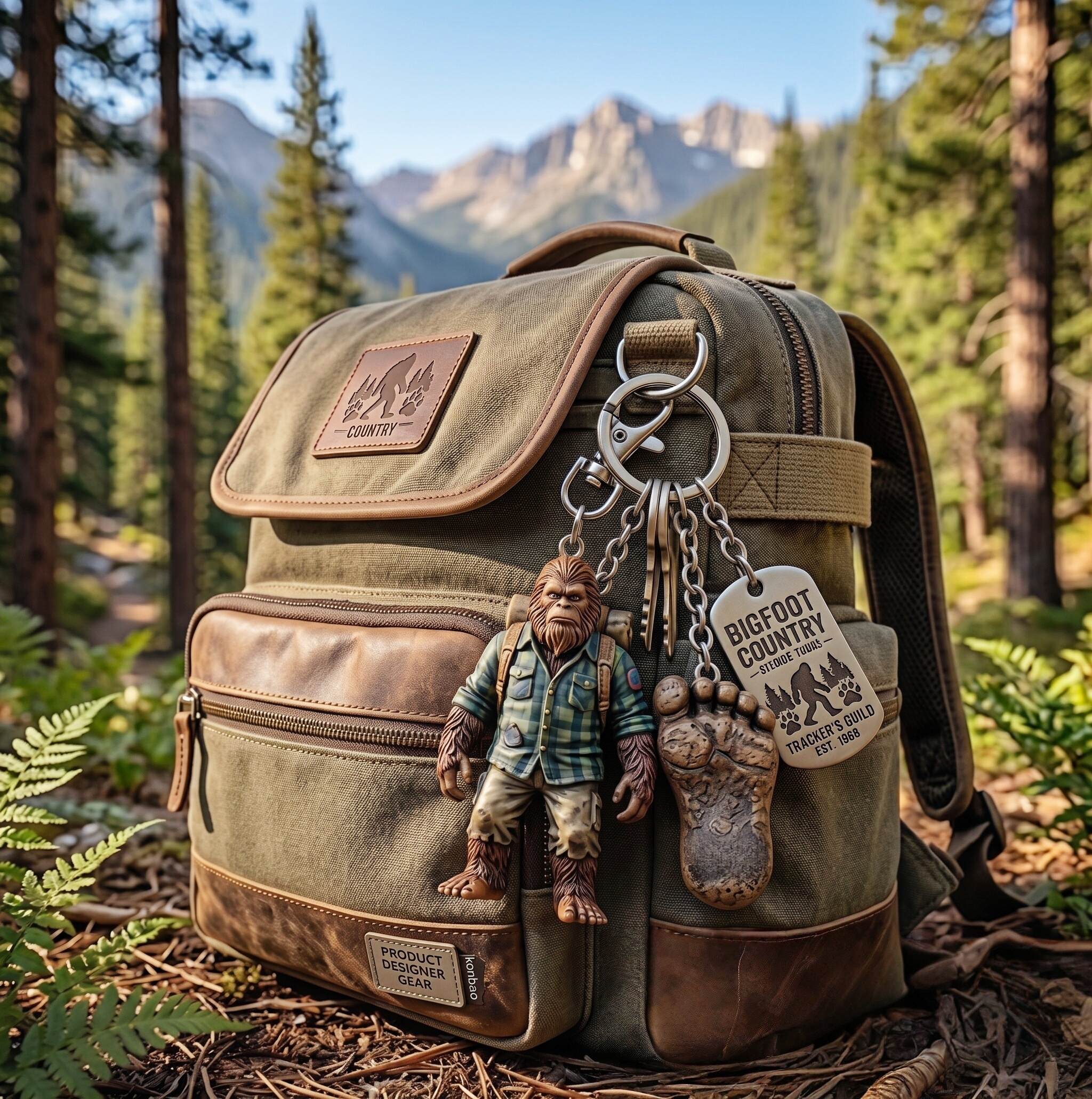 Bigfoot Pathfinder Adventure Keychain
