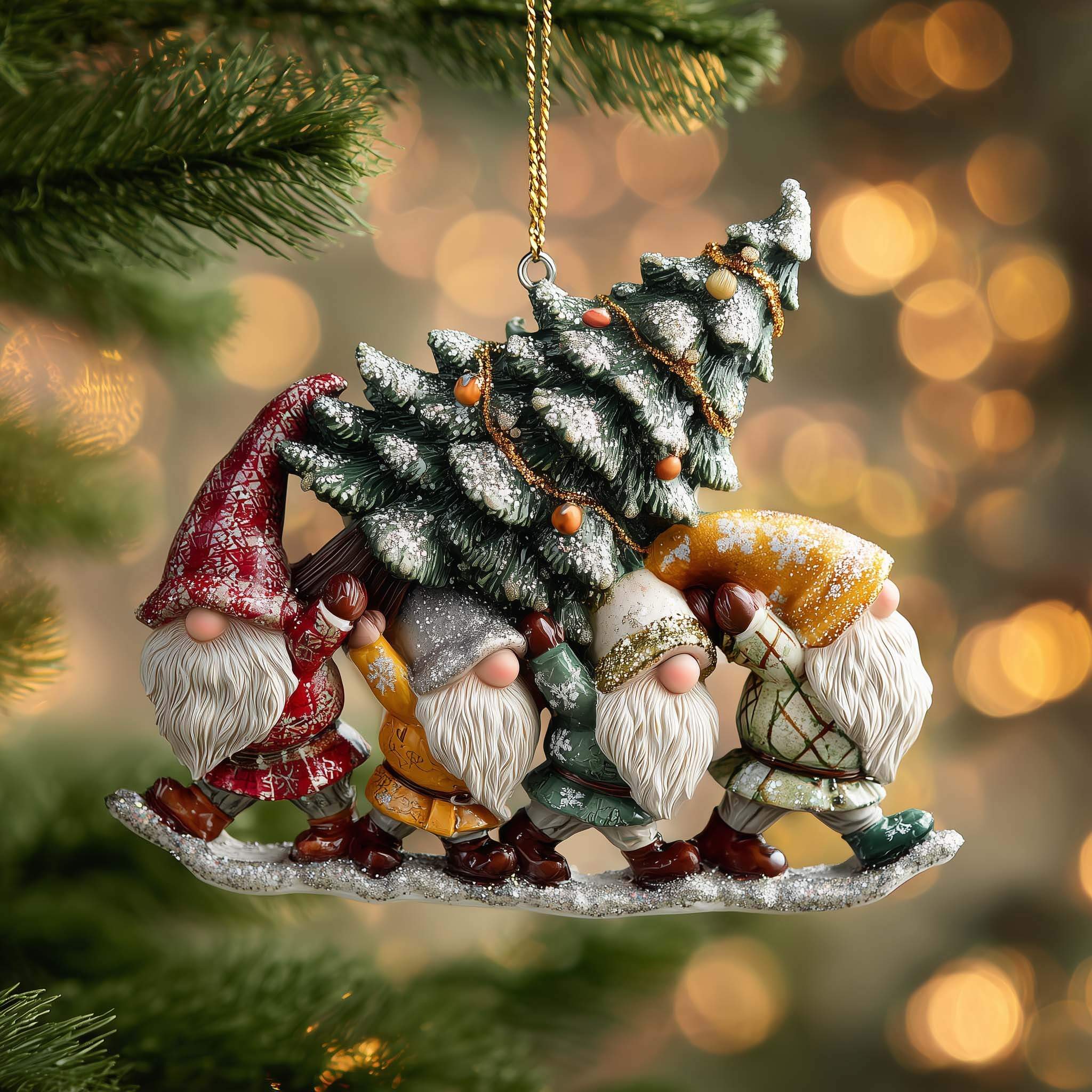 Gnome Christmas Ornament Collection