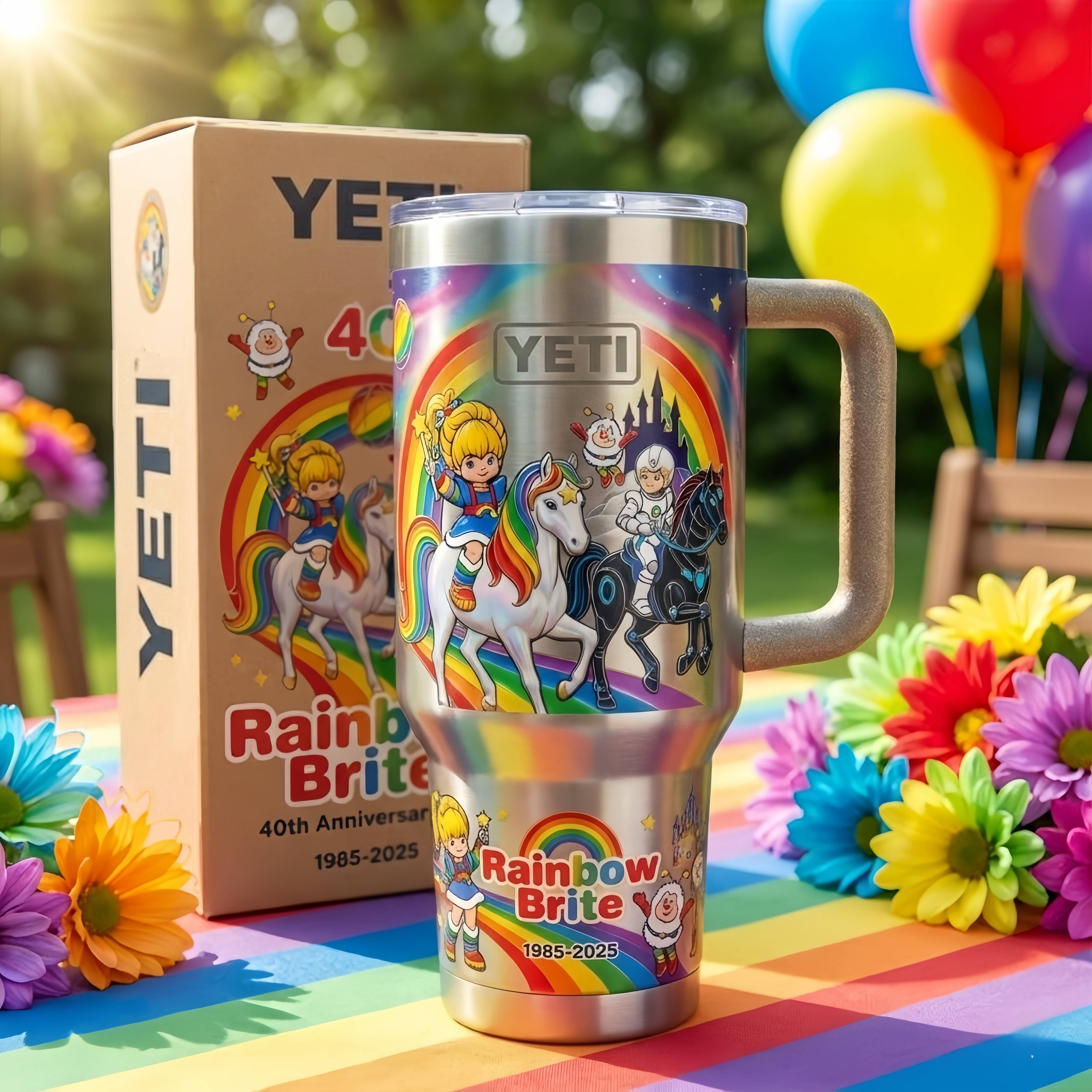 Rainbow Brite 40th Anniversary Tumbler