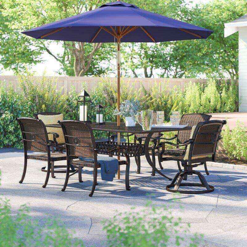 Harland Rectangular 6 - Person 72'' Long Dining Set
