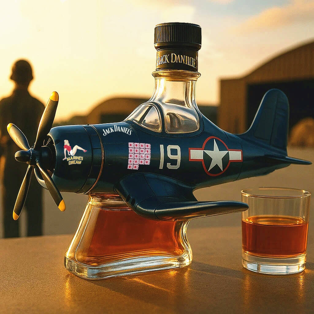 Mustang P-51 D Whisky Bottle