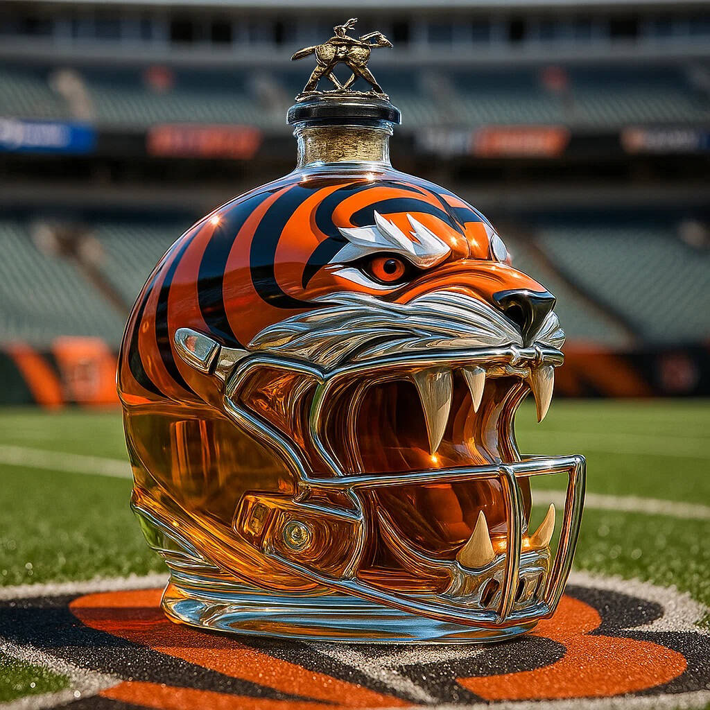 Cincinnati Bengals Whisky Bottle