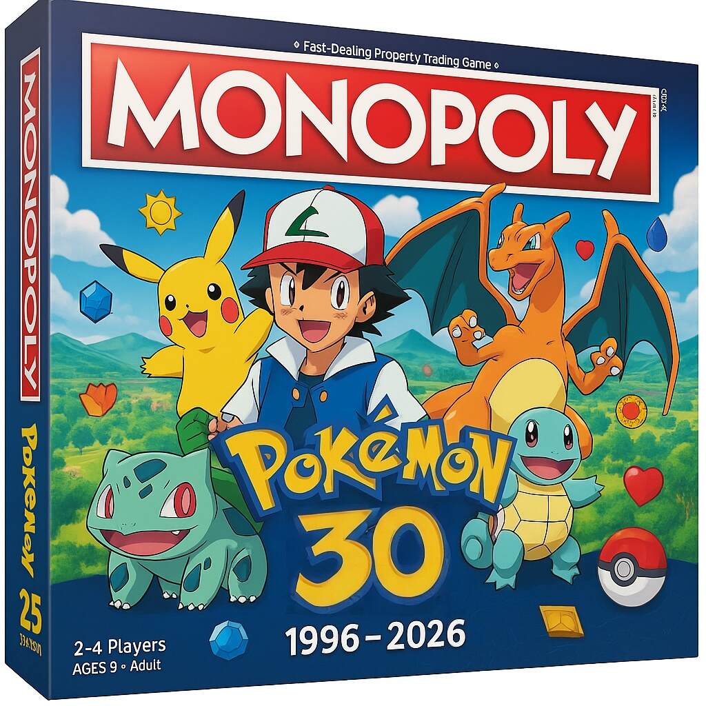 MONOPOLY: Pokémon – 30th Anniversary Edition (1996–2026)