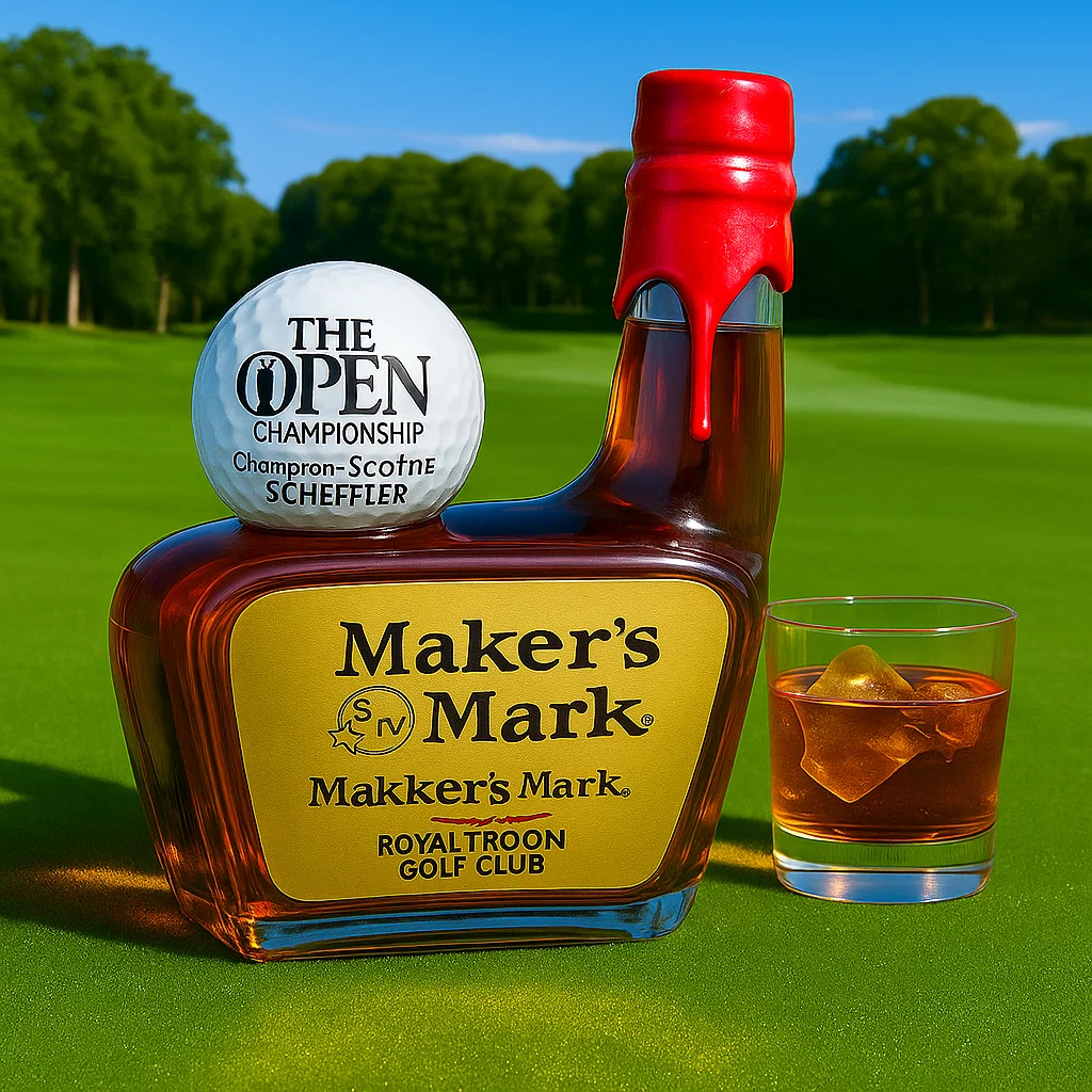 SCOTTIE SCHEFFLER 2025 OPEN CHAMPION Whiskey Bottle